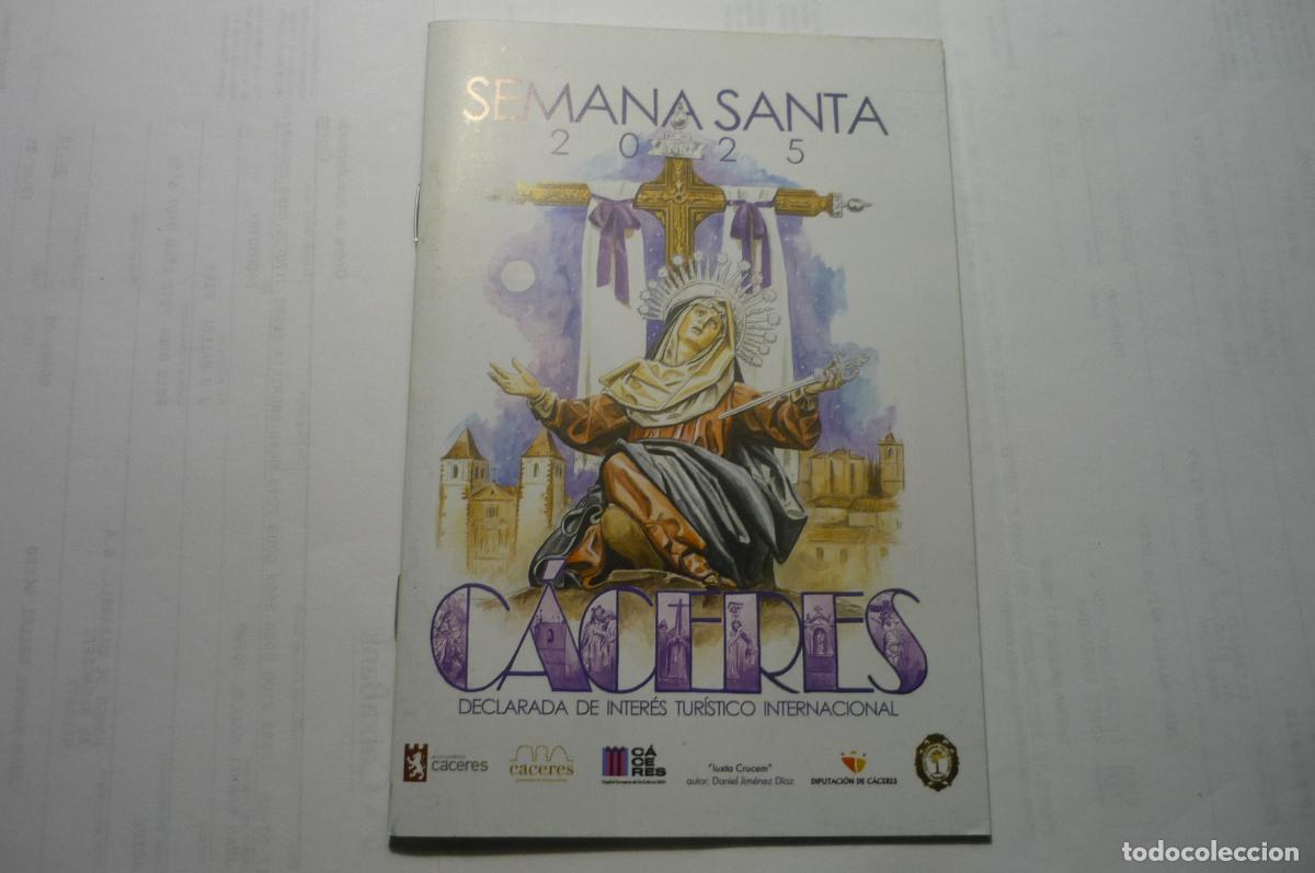 Otros art&iacute;culos de coleccionismo en papel: librito bolsillo programa semana santa 2025 caceres 28 pag historia. fotos
