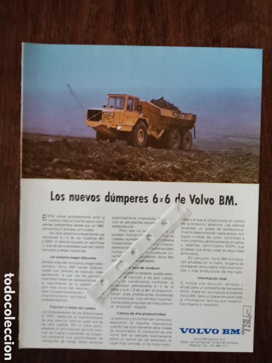 Paper Collecting Others: Publicidad maquinaria dumpers Volvo Bm