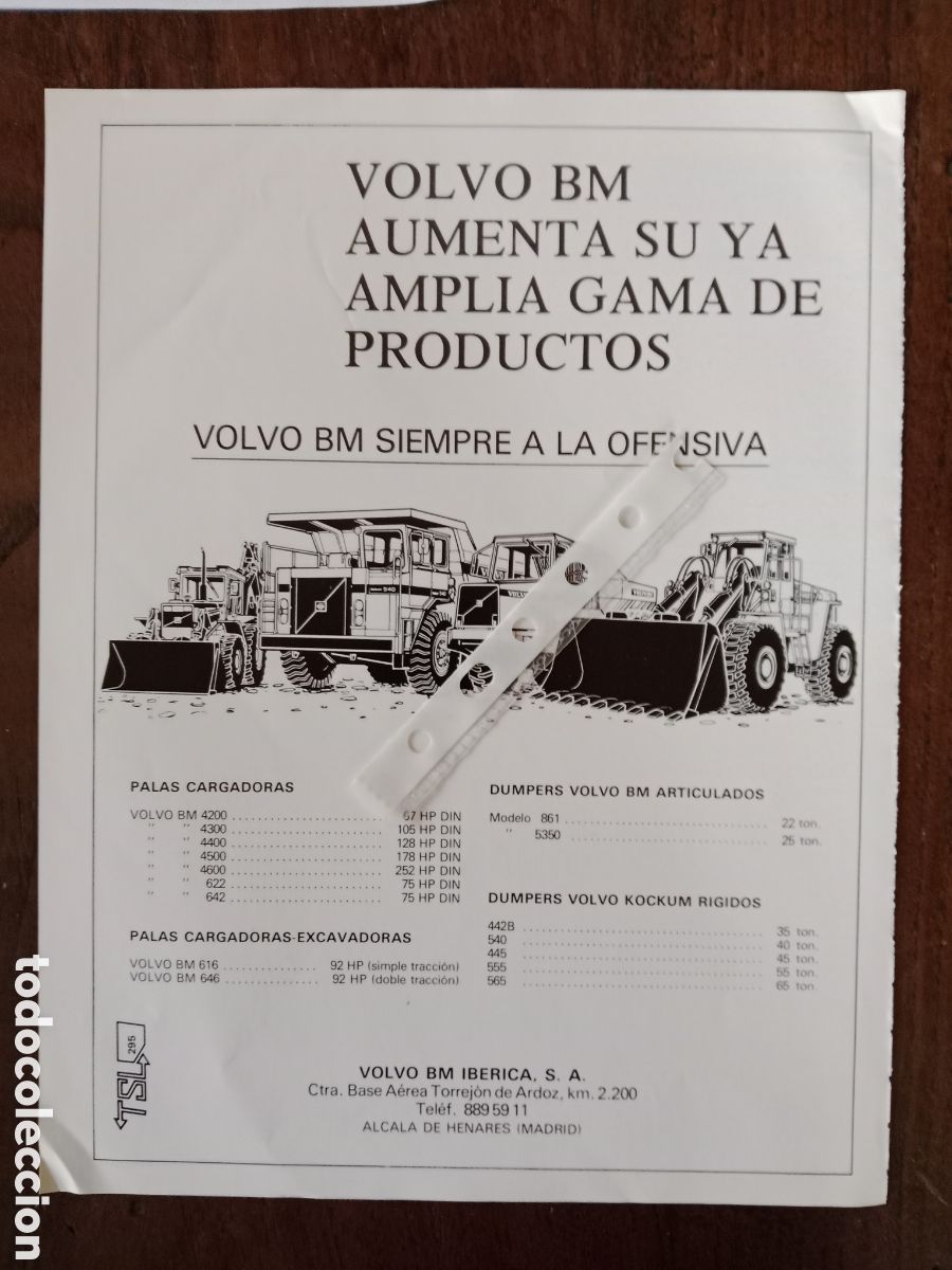 Paper Collecting Others: Publicidad maquinaria dumpers Volvo Bm