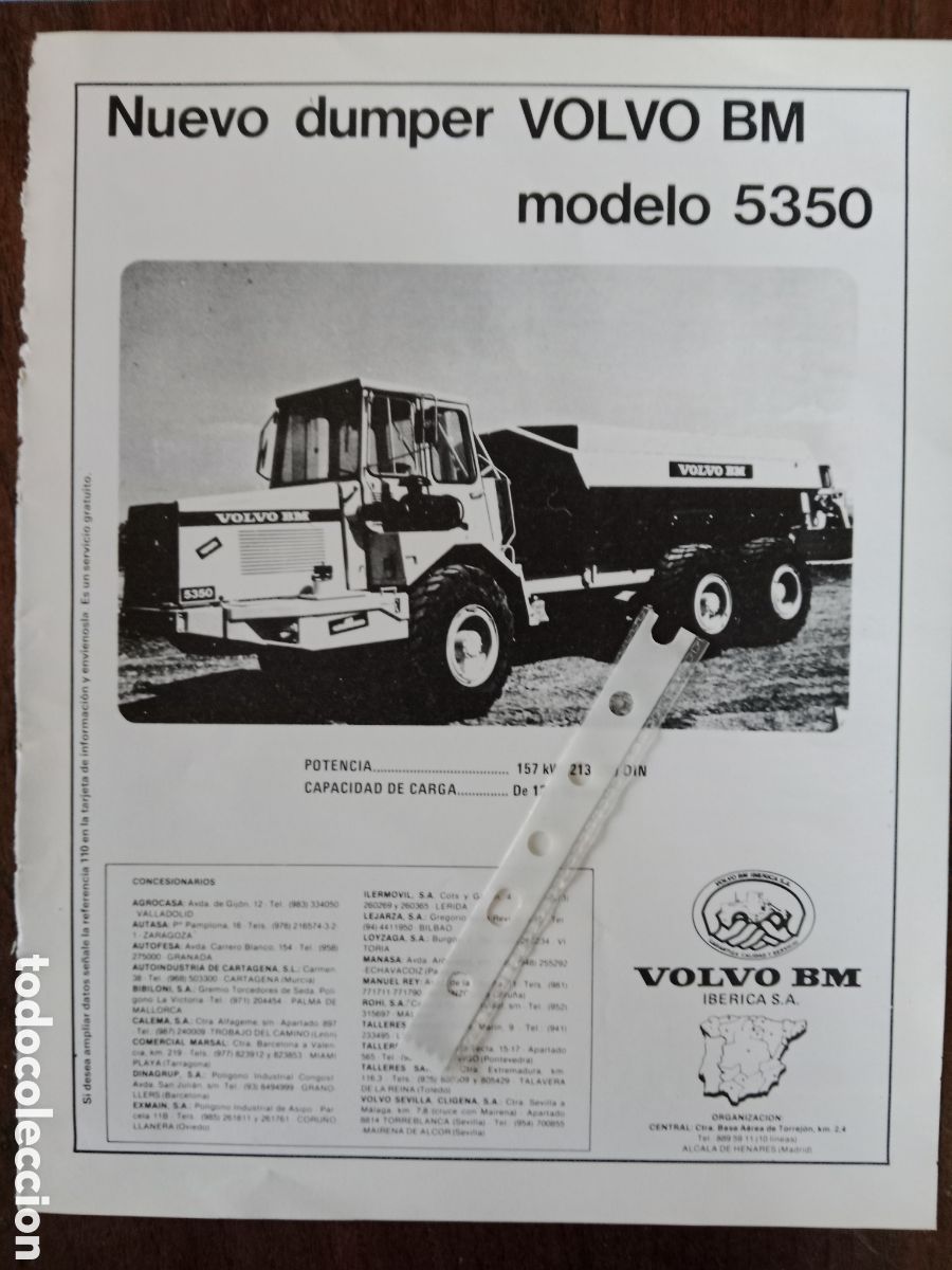 Paper Collecting Others: Publicidad maquinaria dumpers Volvo Bm