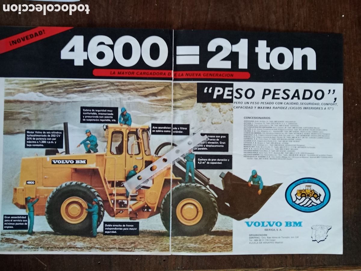 Paper Collecting Others: Publicidad maquinaria palas Volvo Bm