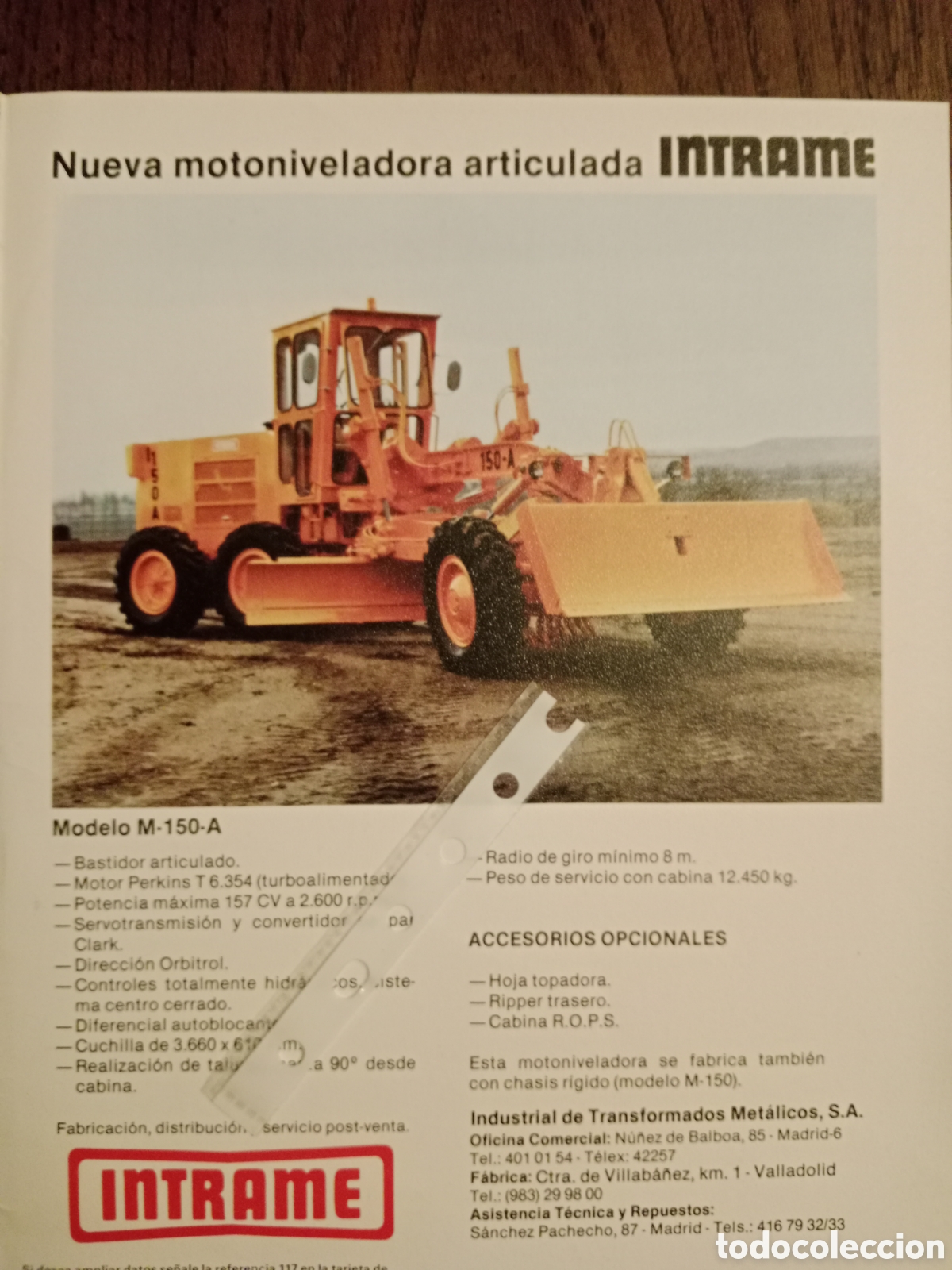 Paper Collecting Others: Publicidad maquinaria motoniveladora intrame
