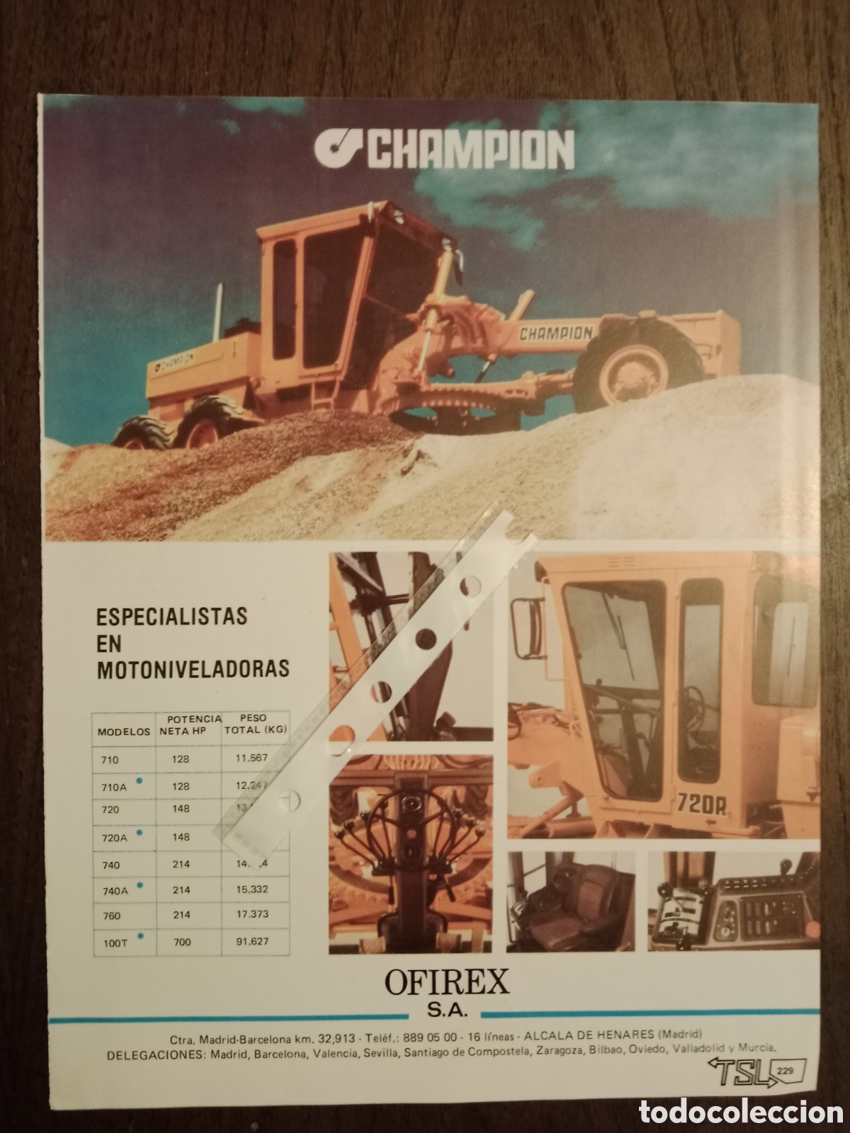 Paper Collecting Others: Publicidad motoniveladora champion
