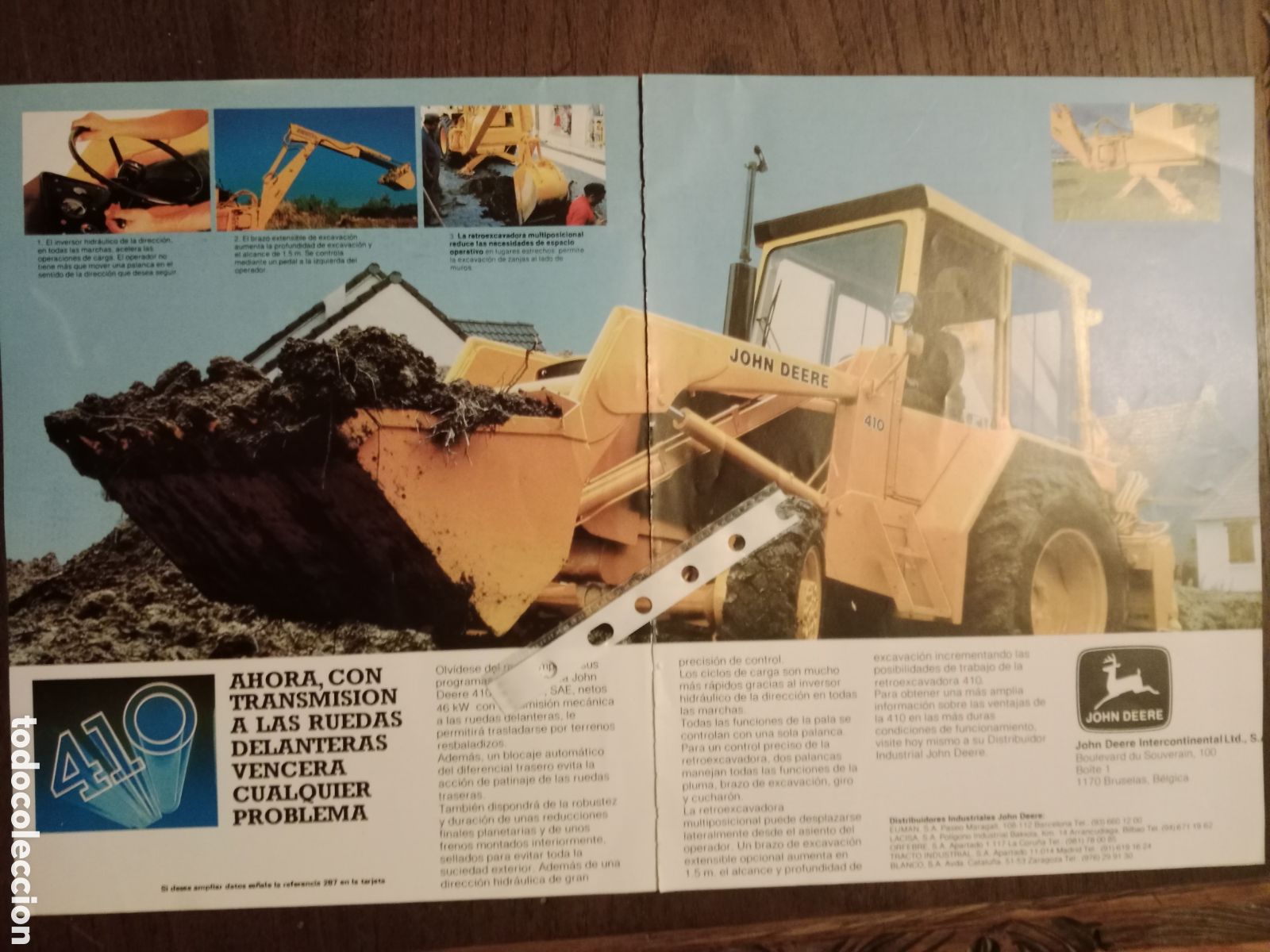 Paper Collecting Others: Publicidad maquinaria retroexcavadora John Deere