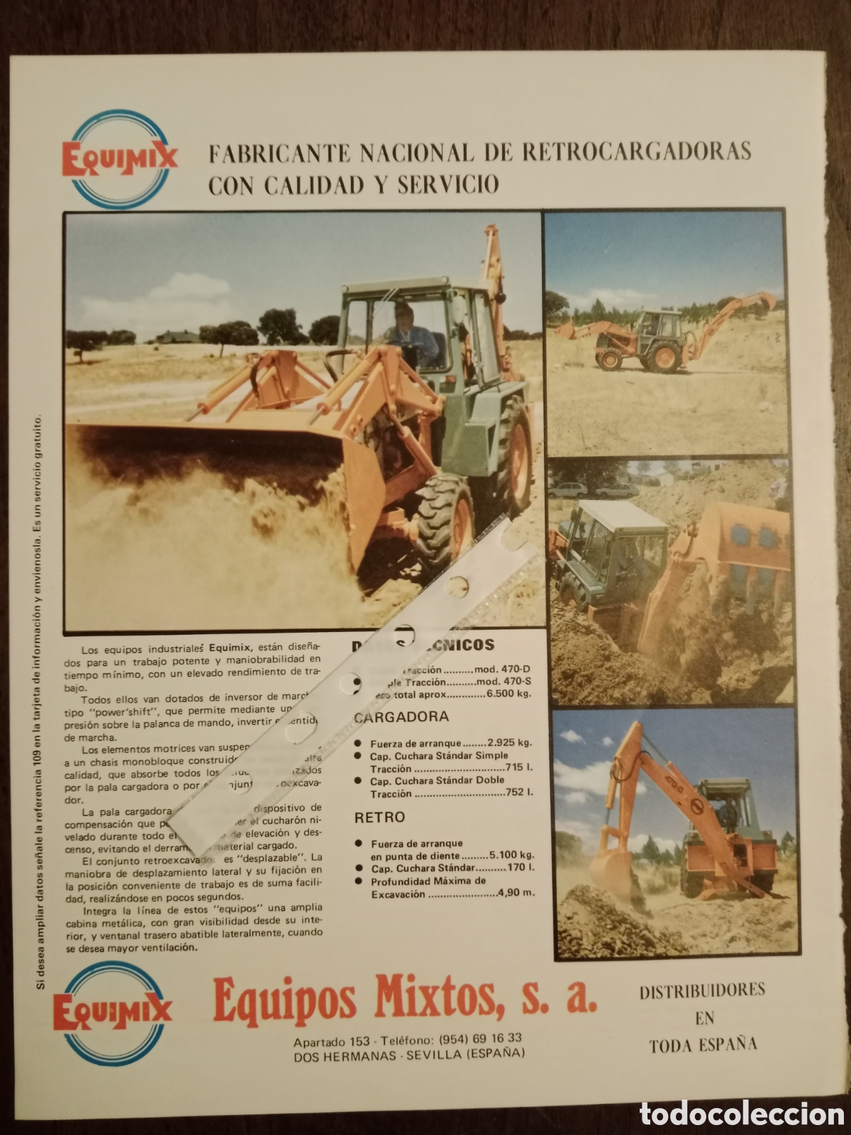 Paper Collecting Others: Publicidad maquinaria retroexcavadora retro cargadora equimix