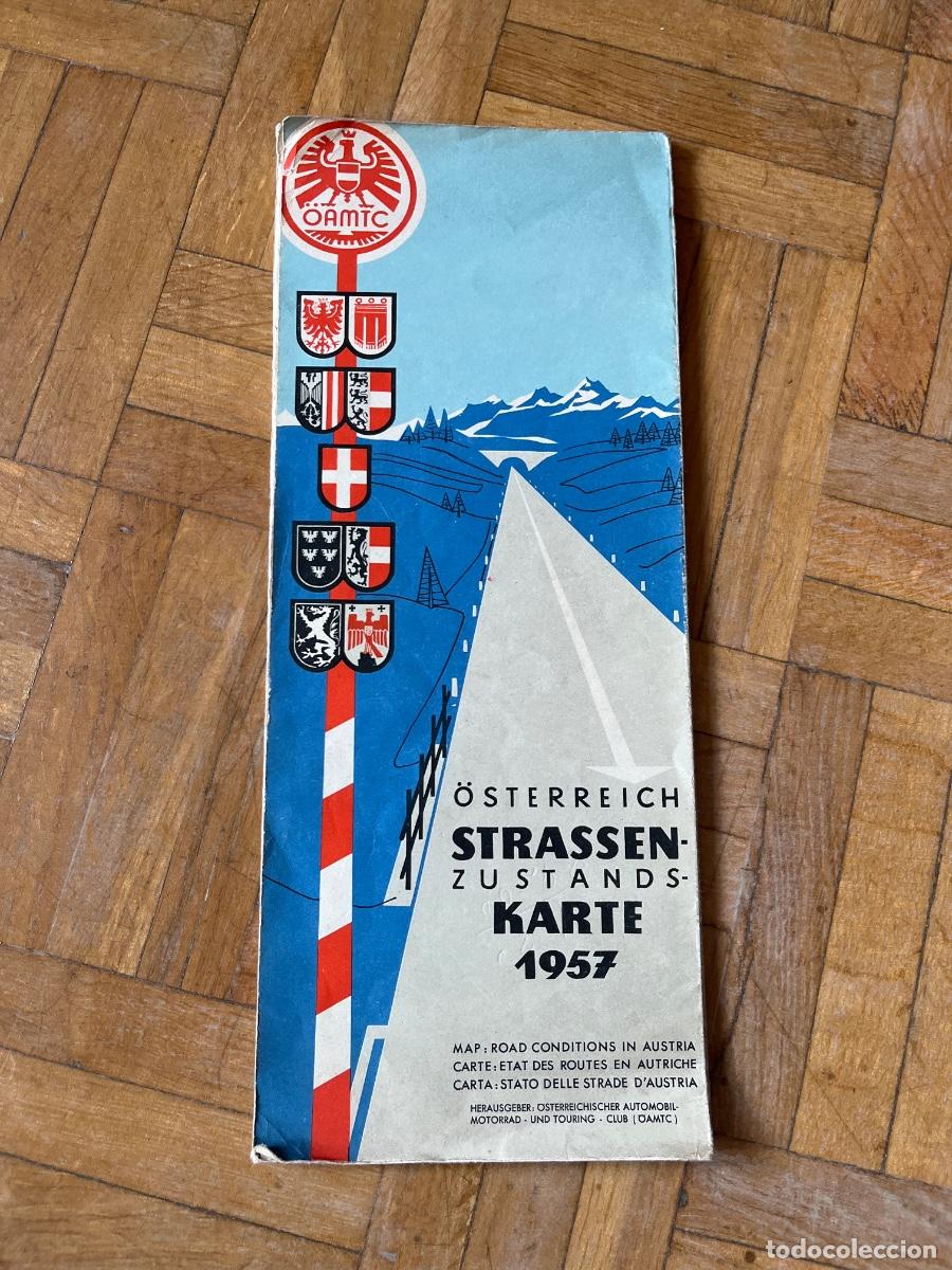 Otros art&iacute;culos de coleccionismo en papel: Mapa de carreteras de Austria de 1957 - Foto 1