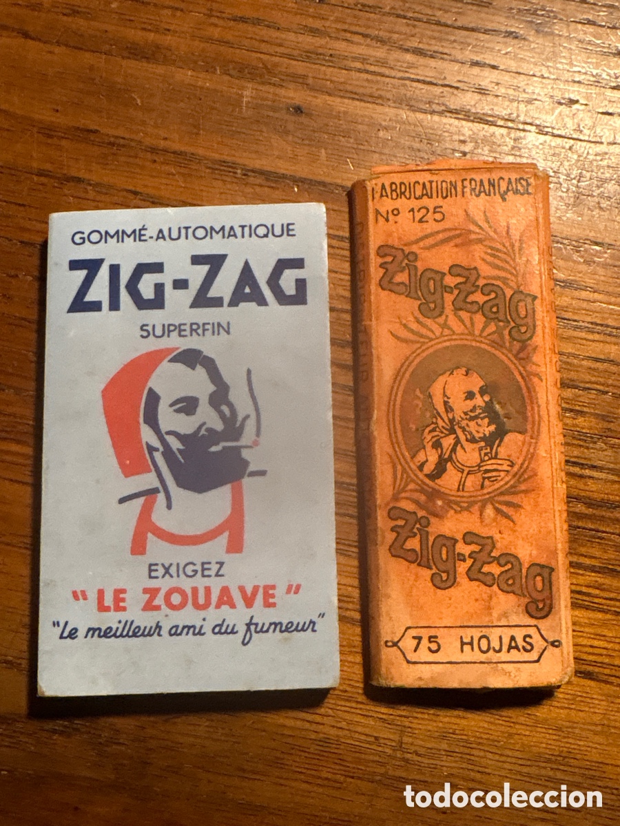 Otros art&iacute;culos de coleccionismo en papel: DOS LIBRITOS DE PAPEL DE FUMAR ZIG ZAG ( FRANCIA )