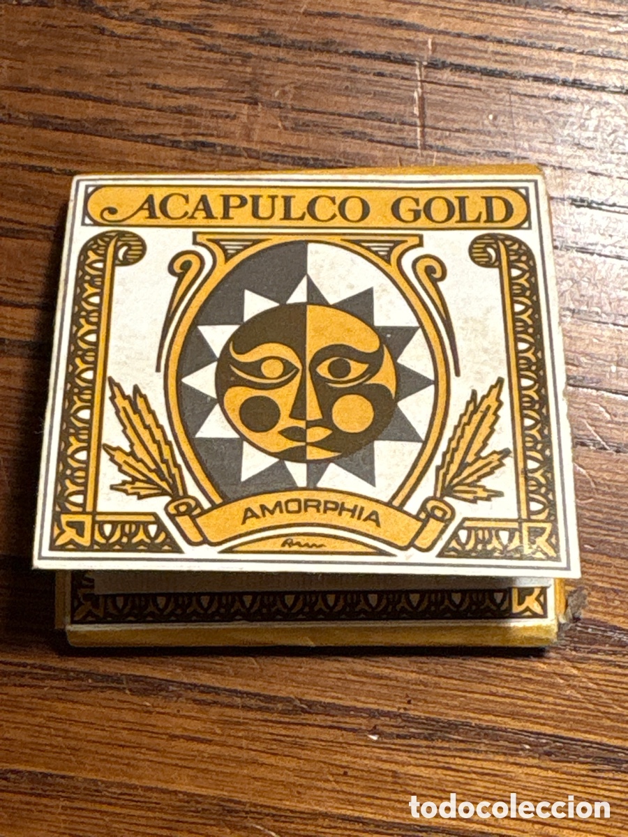 Otros art&iacute;culos de coleccionismo en papel: ESTUCHE PAPEL FUMAR ACAPULCO GOLD AMORPHIA