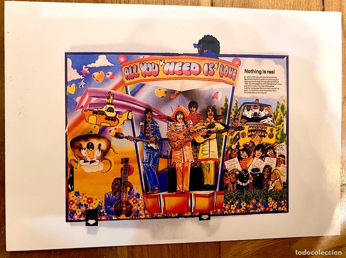 Otros art&iacute;culos de coleccionismo en papel: 8 postales de The Beatles - Foto 7