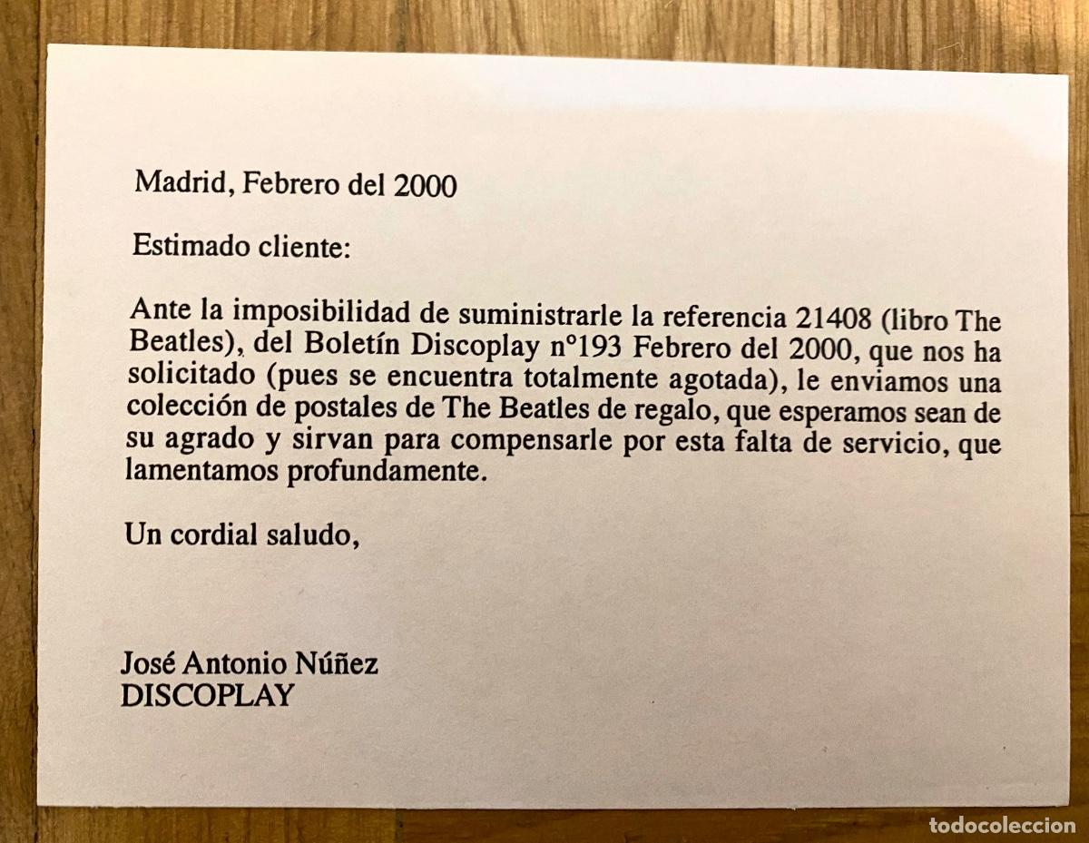 Otros art&iacute;culos de coleccionismo en papel: 8 postales de The Beatles - Foto 10