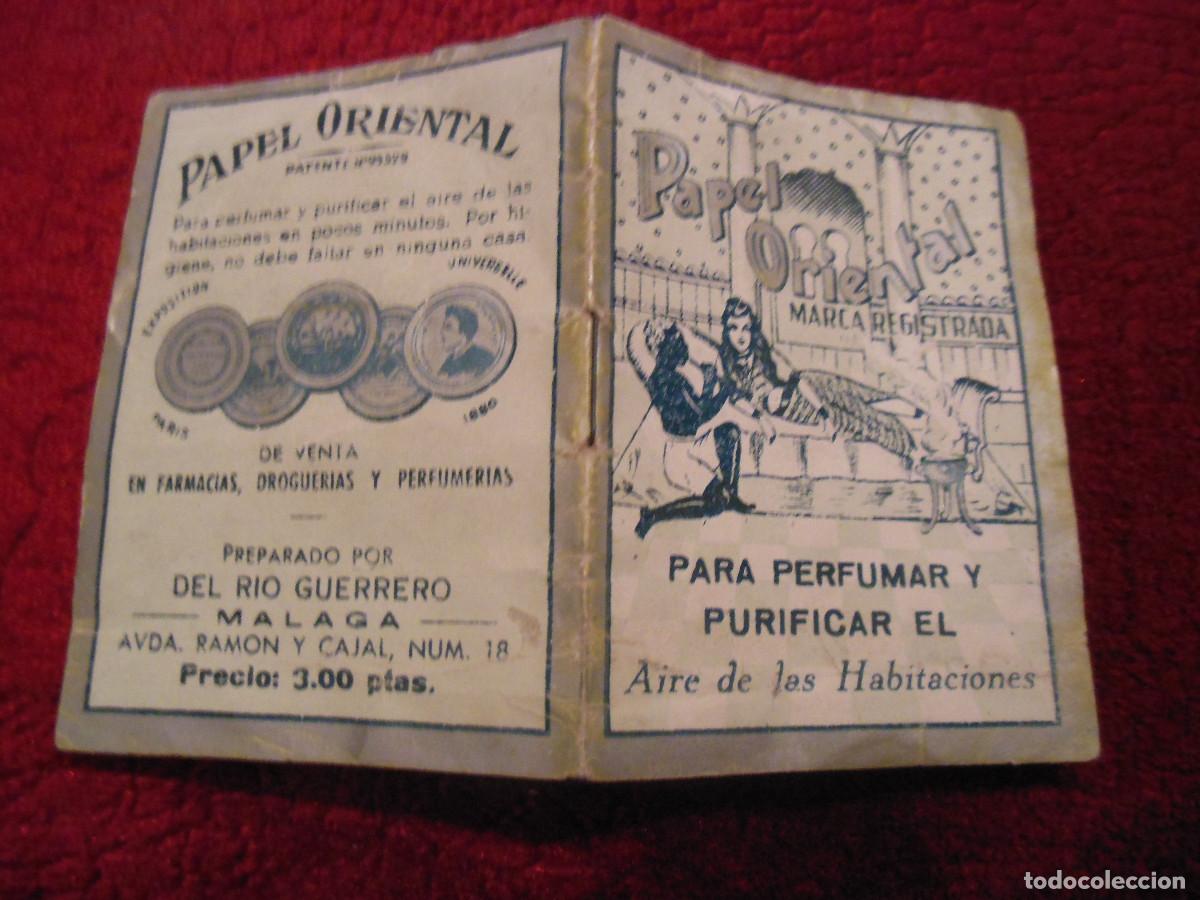 Otros art&iacute;culos de coleccionismo en papel: LIBRITO PAPEL PARA PERFUMAR Y PURIFICAR EL AIRE DE LAS HABITACIONES PERFUME - M&Aacute;LAGA RIO GUERRERO