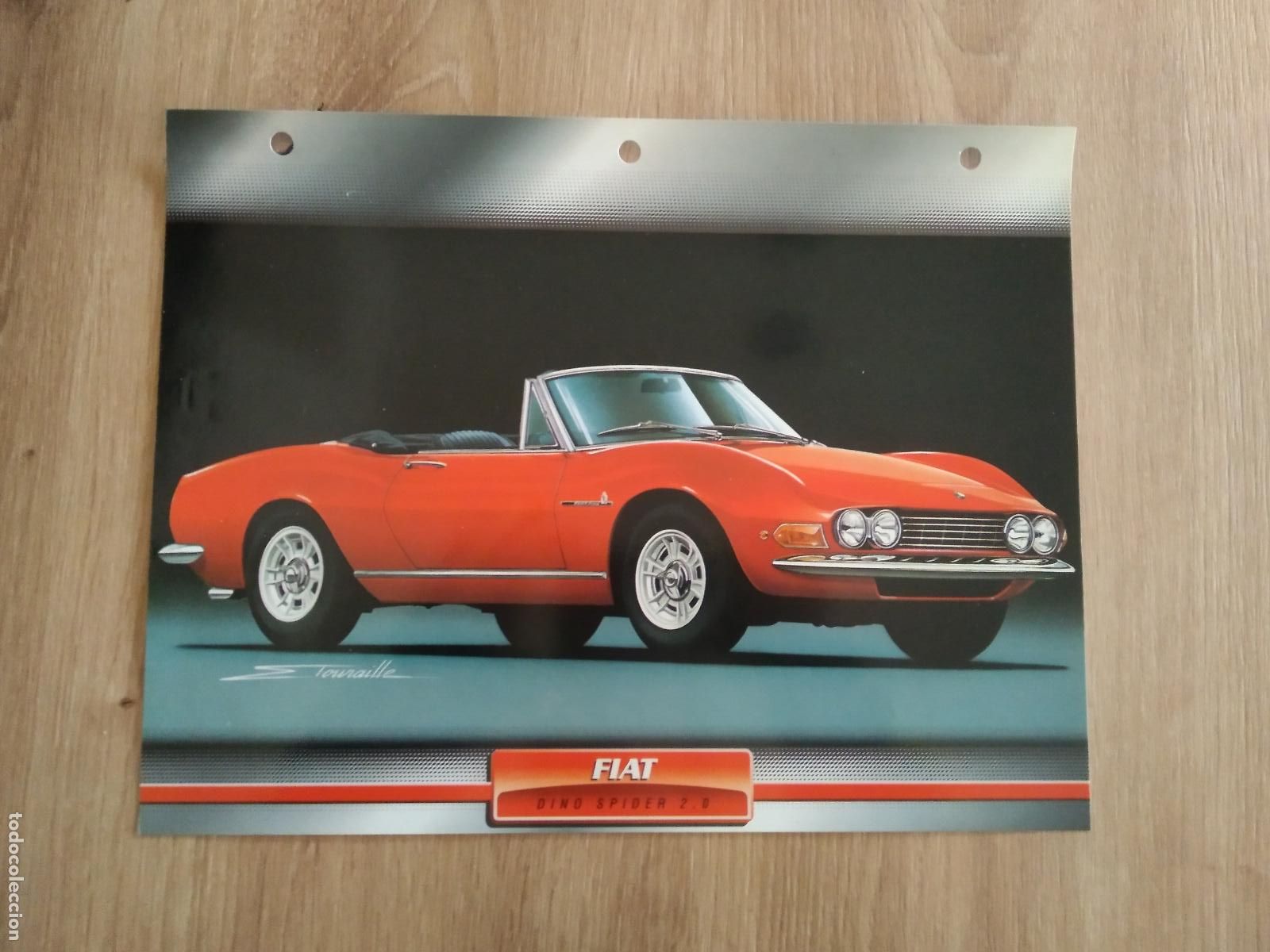 Otros Art&iacute;culos de Coleccionismo en Papel: LAMINA AUTOMOVILES DE ENSUE&Ntilde;O COLLECTION DE PLANETA DE AGOSTINI FIAT DINO SPIDER 2.0