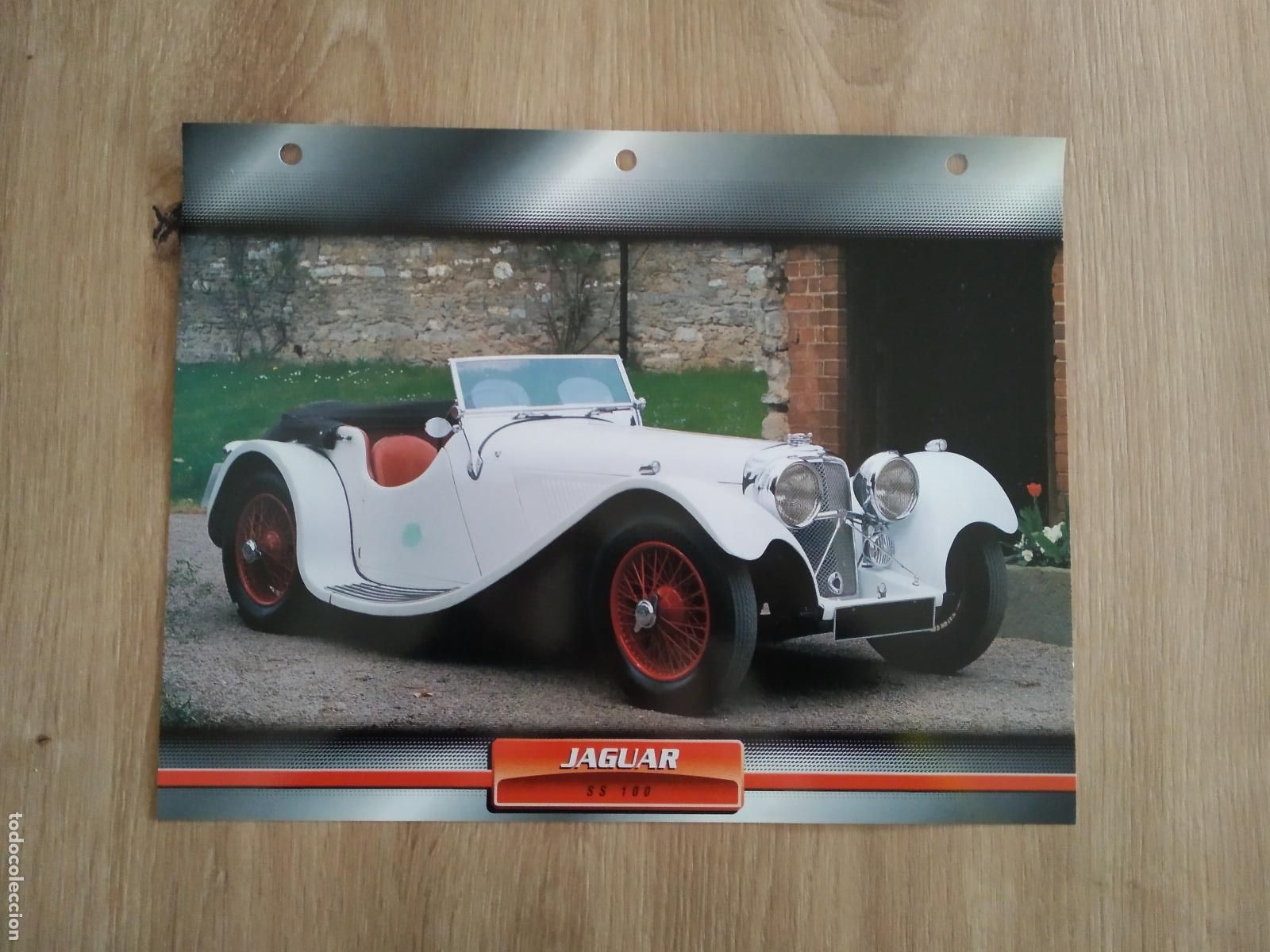 Otros Art&iacute;culos de Coleccionismo en Papel: LAMINA AUTOMOVILES DE ENSUE&Ntilde;O COLLECTION DE PLANETA DE AGOSTINI JAGUAR SS 100