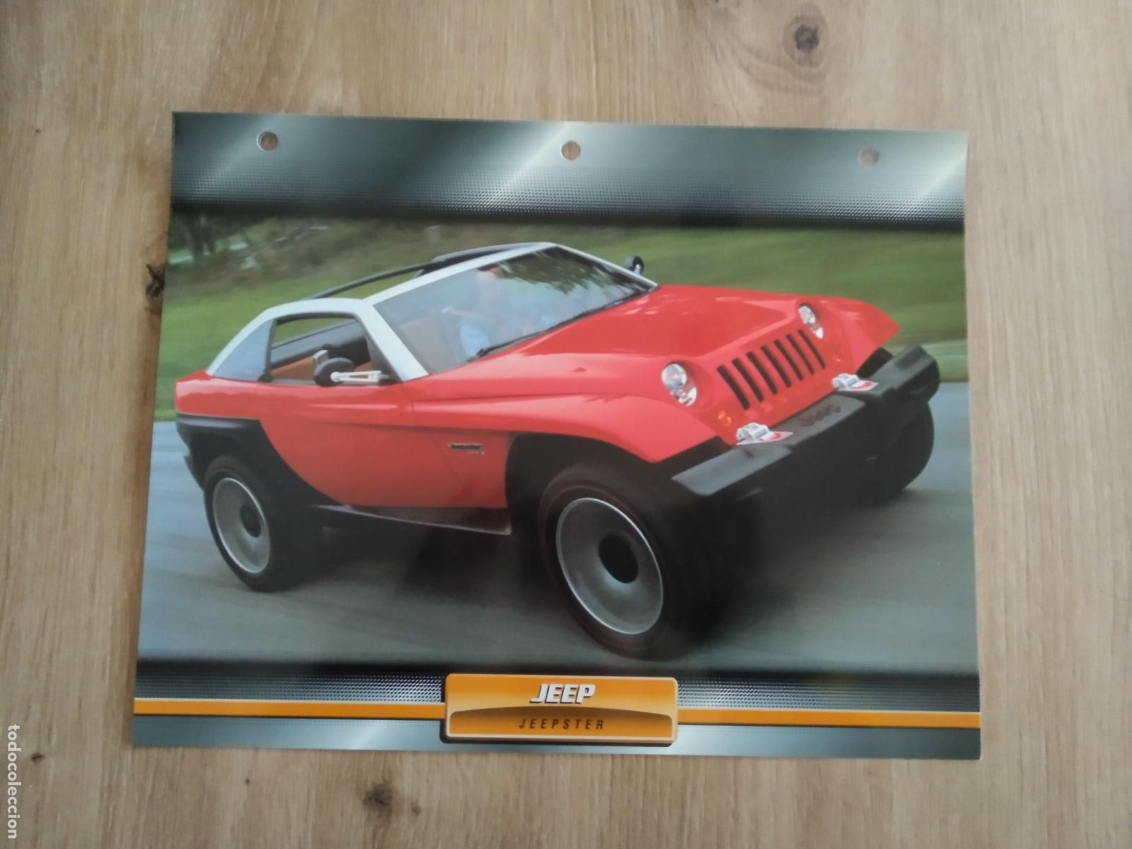 Otros Art&iacute;culos de Coleccionismo en Papel: LAMINA AUTOMOVILES DE ENSUE&Ntilde;O COLLECTION DE PLANETA DE AGOSTINI JEEP JEEPSTER