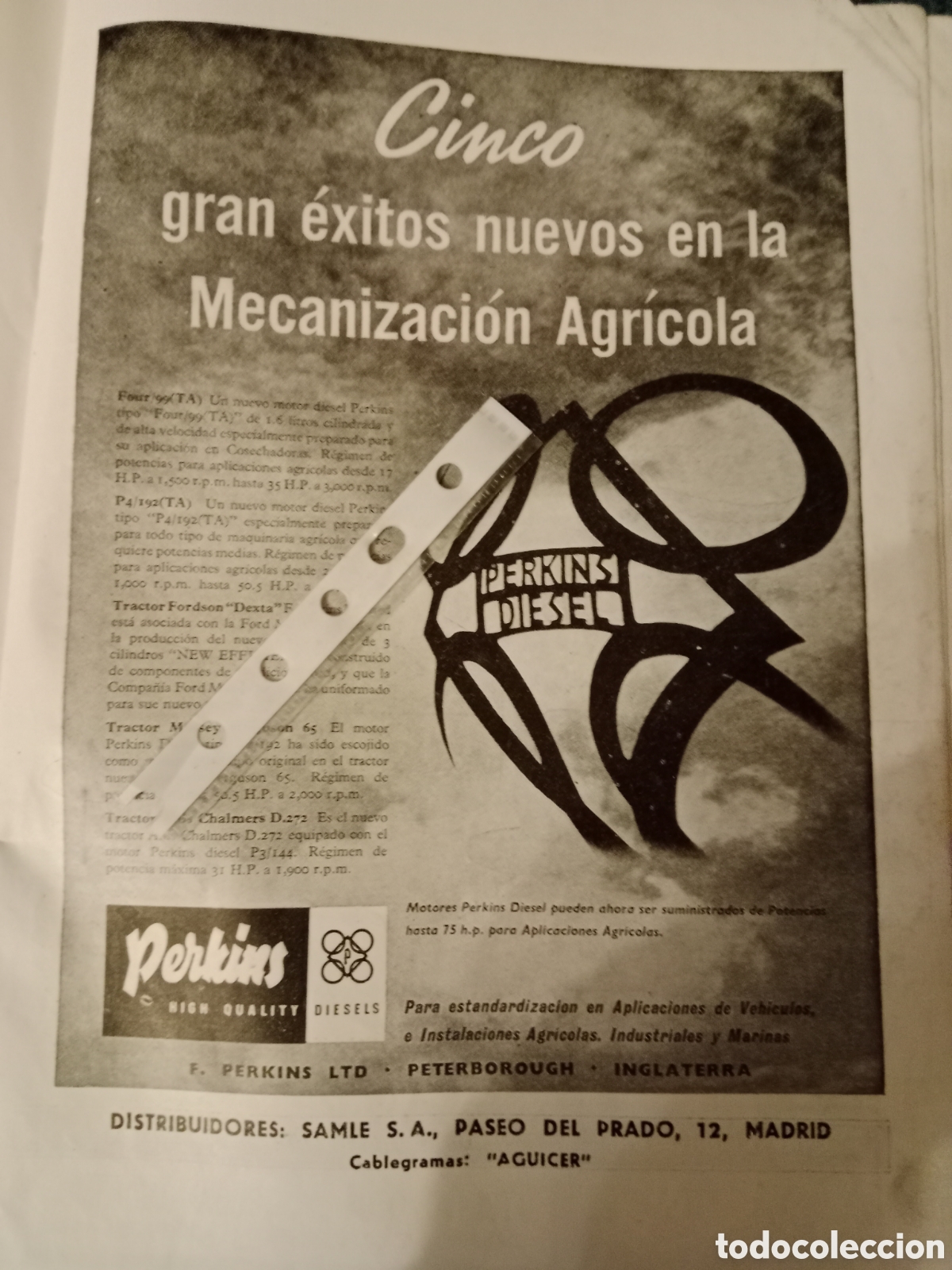 Outros artigos de papel: Publicidad motores diesel Perkins de 1961
