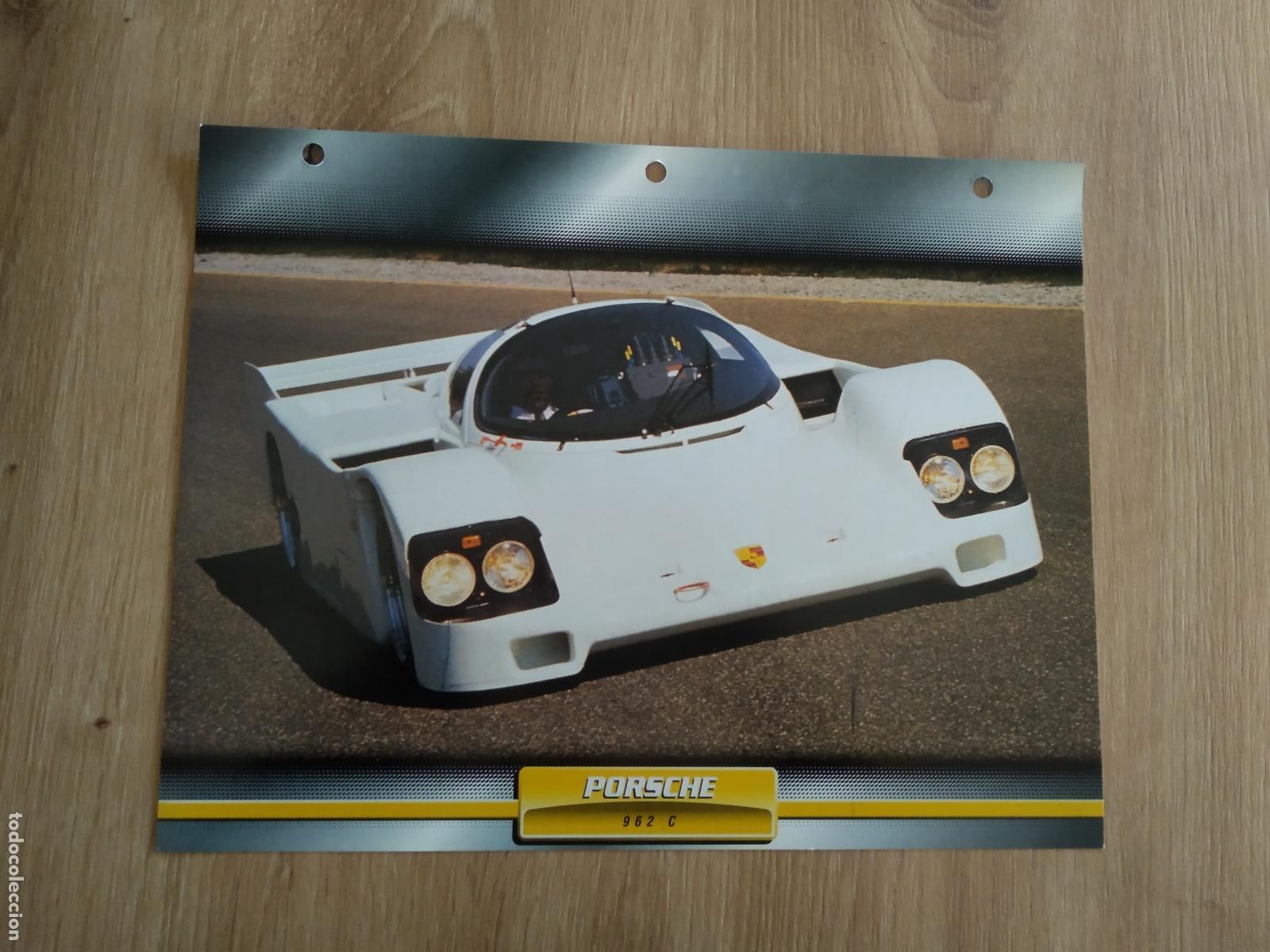 Otros Art&iacute;culos de Coleccionismo en Papel: LAMINA AUTOMOVILES DE ENSUE&Ntilde;O COLLECTION DE PLANETA DE AGOSTINI PORSCHE 962 C