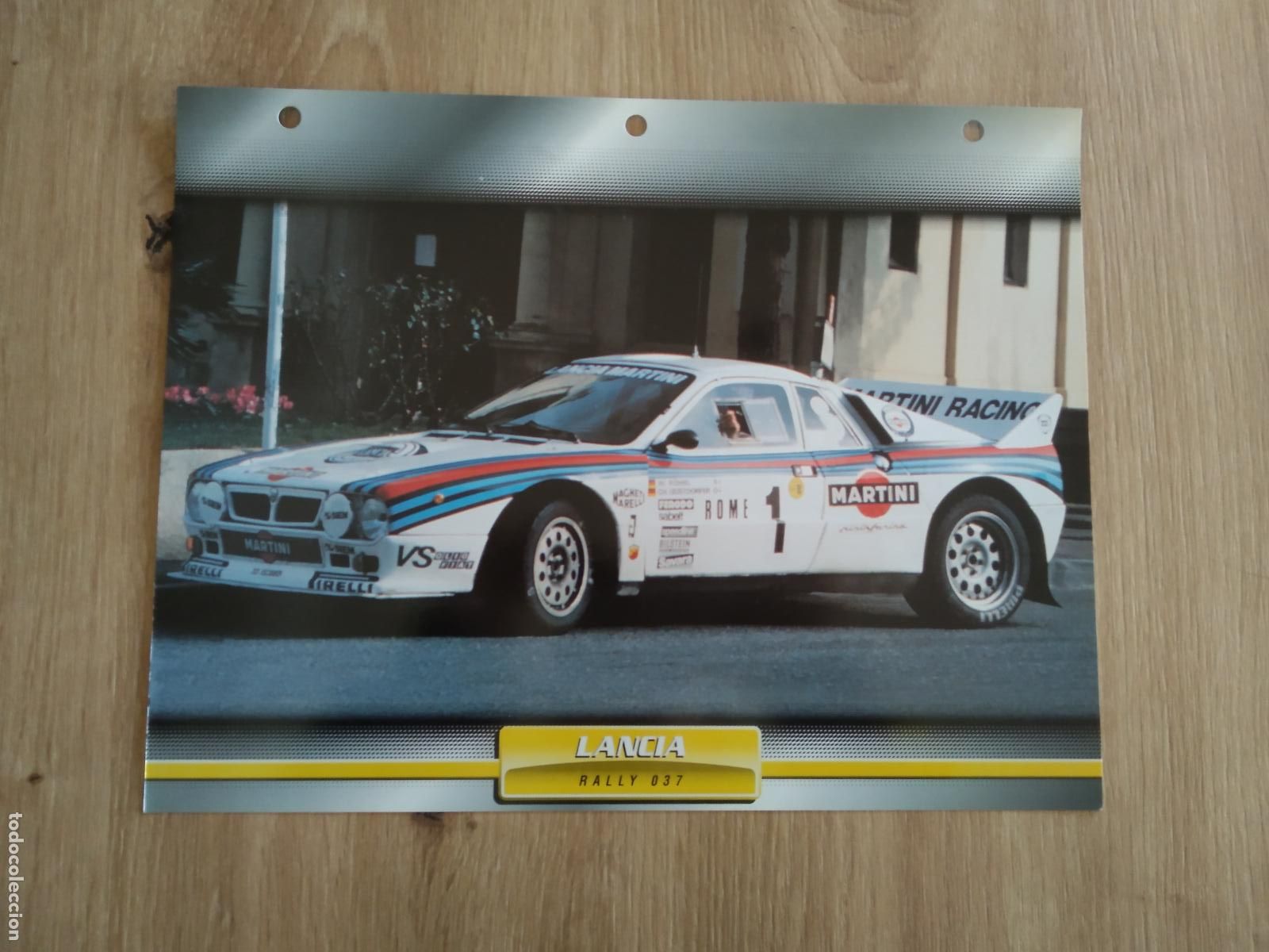 Otros Art&iacute;culos de Coleccionismo en Papel: LAMINA AUTOMOVILES DE ENSUE&Ntilde;O COLLECTION DE PLANETA DE AGOSTINI LANCIA RALLY 037