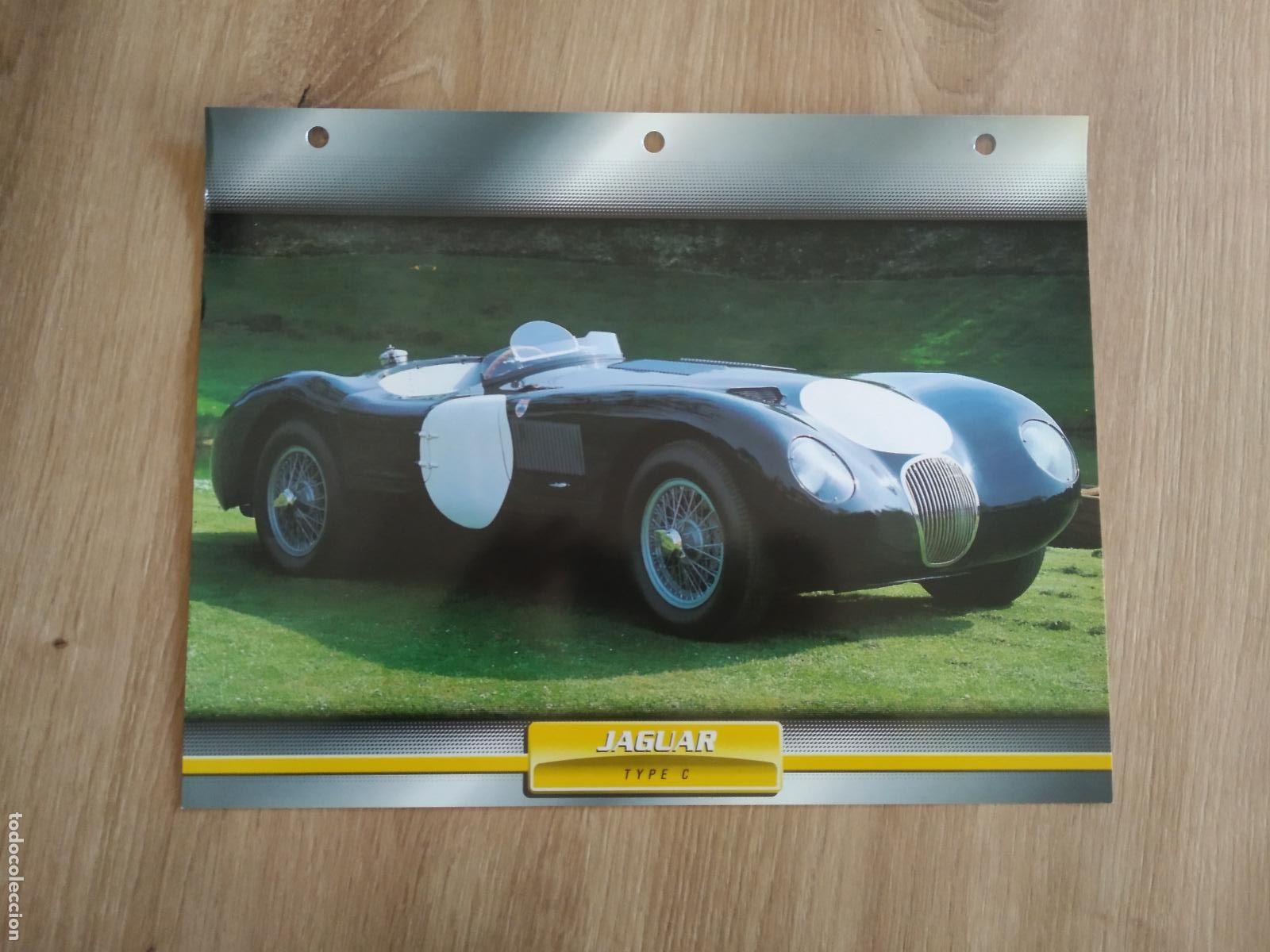 Otros art&iacute;culos de coleccionismo en papel: LAMINA AUTOMOVILES DE ENSUE&Ntilde;O COLLECTION DE PLANETA DE AGOSTINI JAGUAR TYPE C