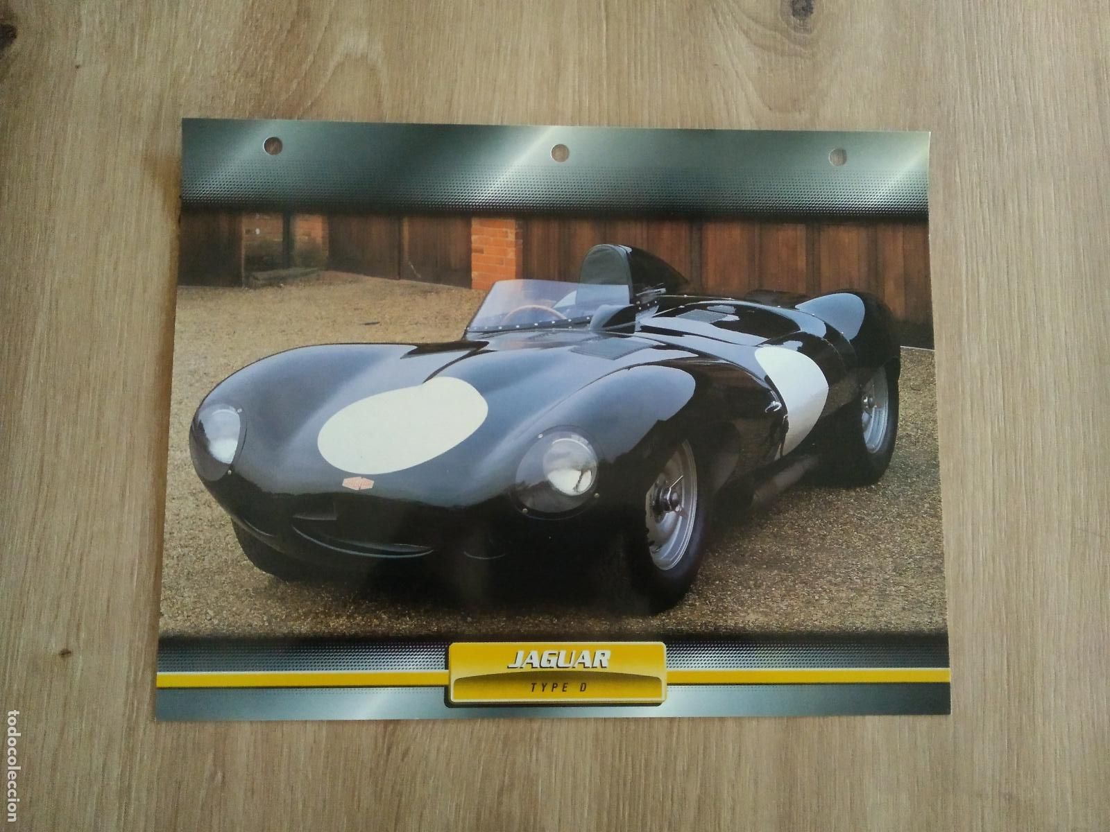 Otros art&iacute;culos de coleccionismo en papel: LAMINA AUTOMOVILES DE ENSUE&Ntilde;O COLLECTION DE PLANETA DE AGOSTINI JAGUAR TYPE D