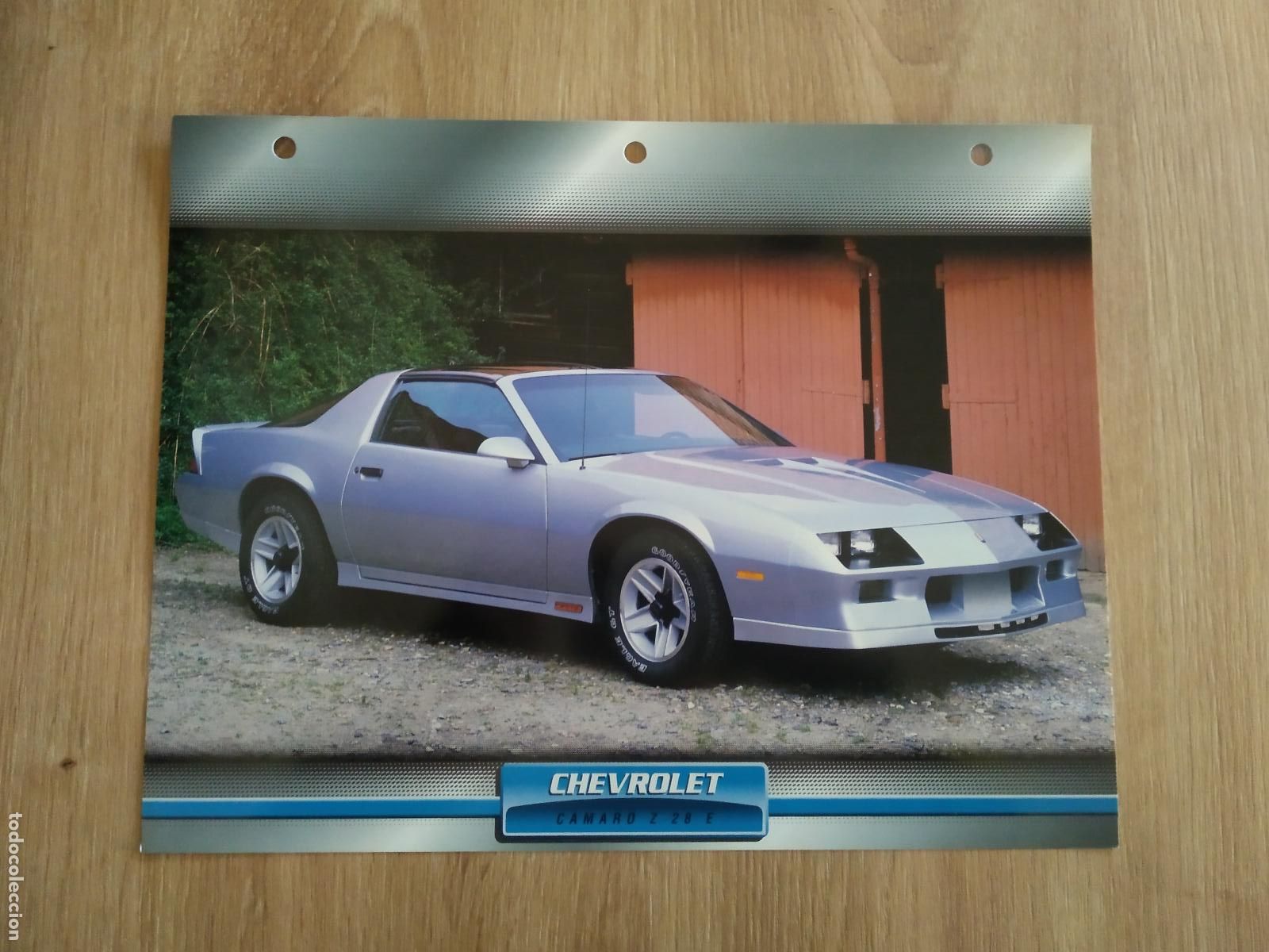 Otros Art&iacute;culos de Coleccionismo en Papel: LAMINA AUTOMOVILES DE ENSUE&Ntilde;O COLLECTION DE PLANETA DE AGOSTINI CHEVROLET CAMARO Z 28 E