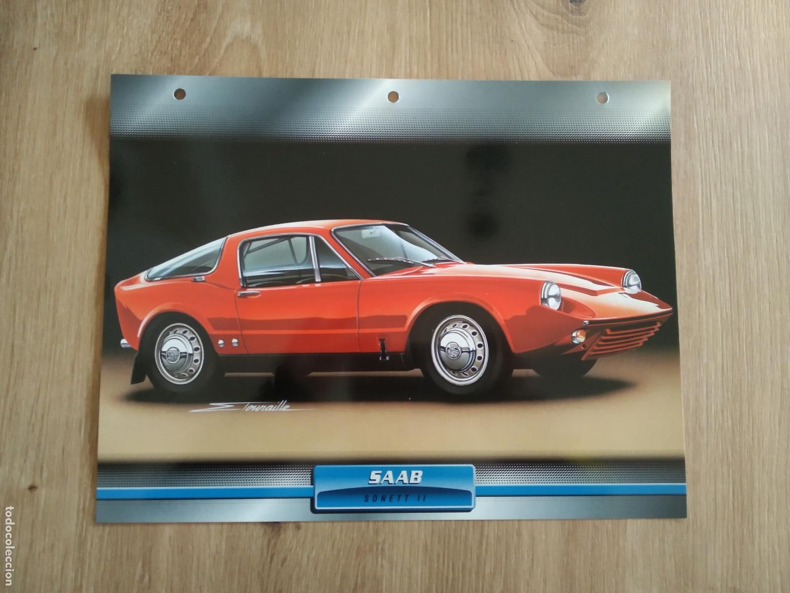 Otros Art&iacute;culos de Coleccionismo en Papel: LAMINA AUTOMOVILES DE ENSUE&Ntilde;O COLLECTION DE PLANETA DE AGOSTINI SAAB SONETT II