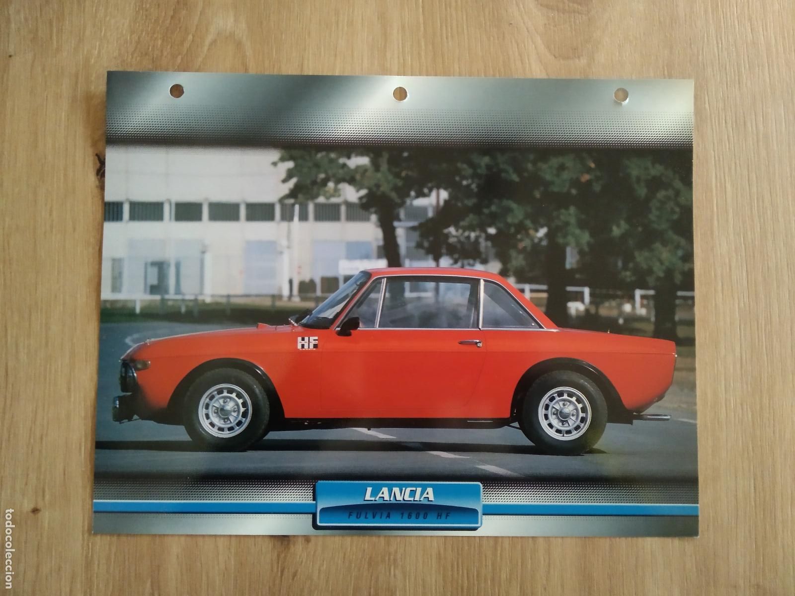 Otros Art&iacute;culos de Coleccionismo en Papel: LAMINA AUTOMOVILES DE ENSUE&Ntilde;O COLLECTION DE PLANETA DE AGOSTINI LANCIA FULVIA 1600 HF