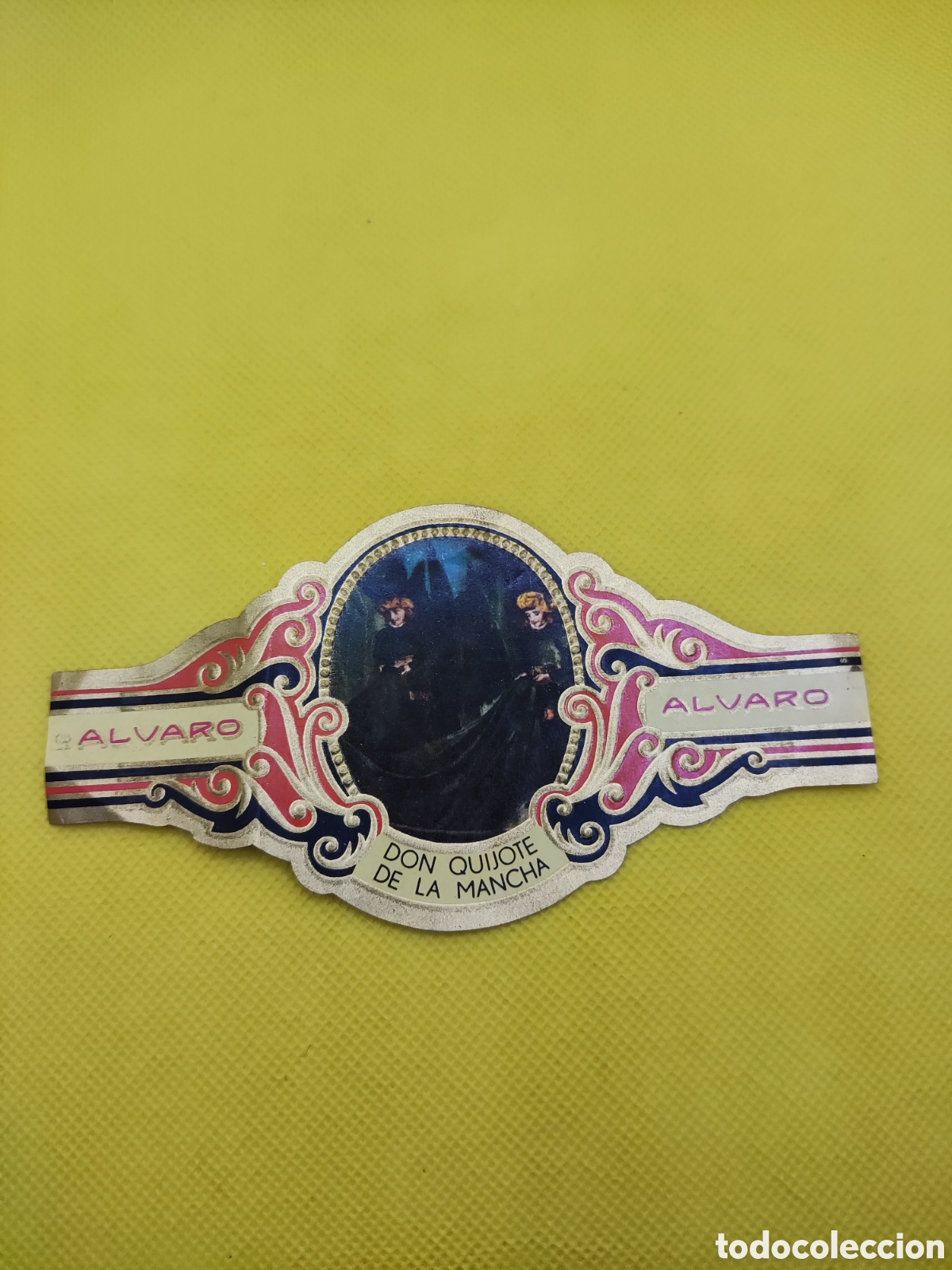 Otros Art&iacute;culos de Coleccionismo en Papel: Vitola Tabacos &Aacute;lvaro Don Quijote de la Mancha