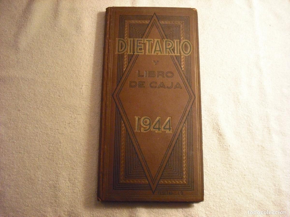 Outros artigos de papel: DIETARIO Y LIBRO DE CAJA 1944 . ED QUERFO. TAPA DURA