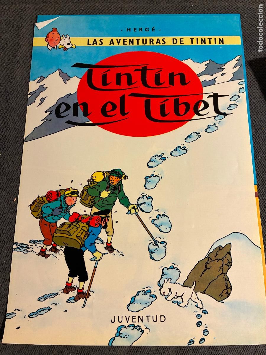 Otros Art&iacute;culos de Coleccionismo en Papel: Lamina papel Tint&iacute;n en el Oriente Herg&eacute; Juventud, parece para la portada de libro mide 31 x 21,5