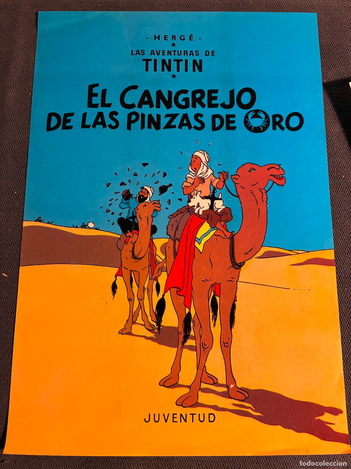 Otros Art&iacute;culos de Coleccionismo en Papel: Lamina papel Tint&iacute;n El Cangrejo de las pinzas de oro Herg&eacute; Juventud,parece para la portada de libro