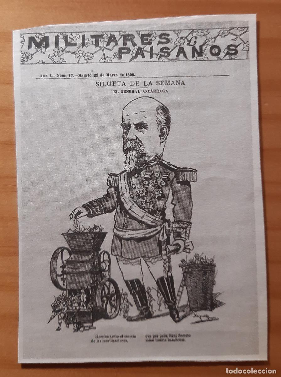 Otros Art&iacute;culos de Coleccionismo en Papel: RECORTE DE REVISTA - REPRODUCCI&Oacute;N MILITARES Y PAISANOS - PERFECTO ESTADO