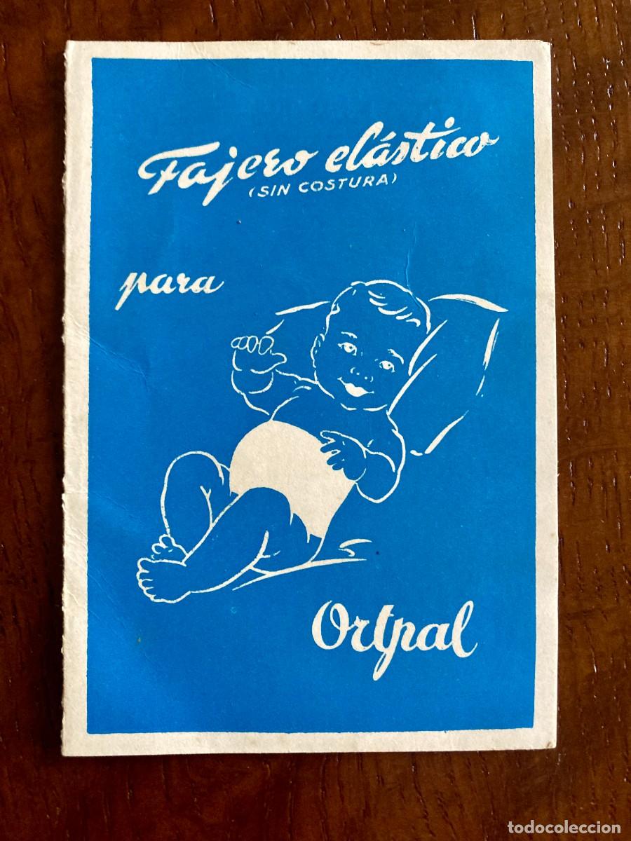 Otros Art&iacute;culos de Coleccionismo en Papel: Tarjeta identidad del beb&eacute; - Publicidad Fajero El&aacute;stico Ortpal, Ort&iacute; & Palos SA Barcelona - ca 1960