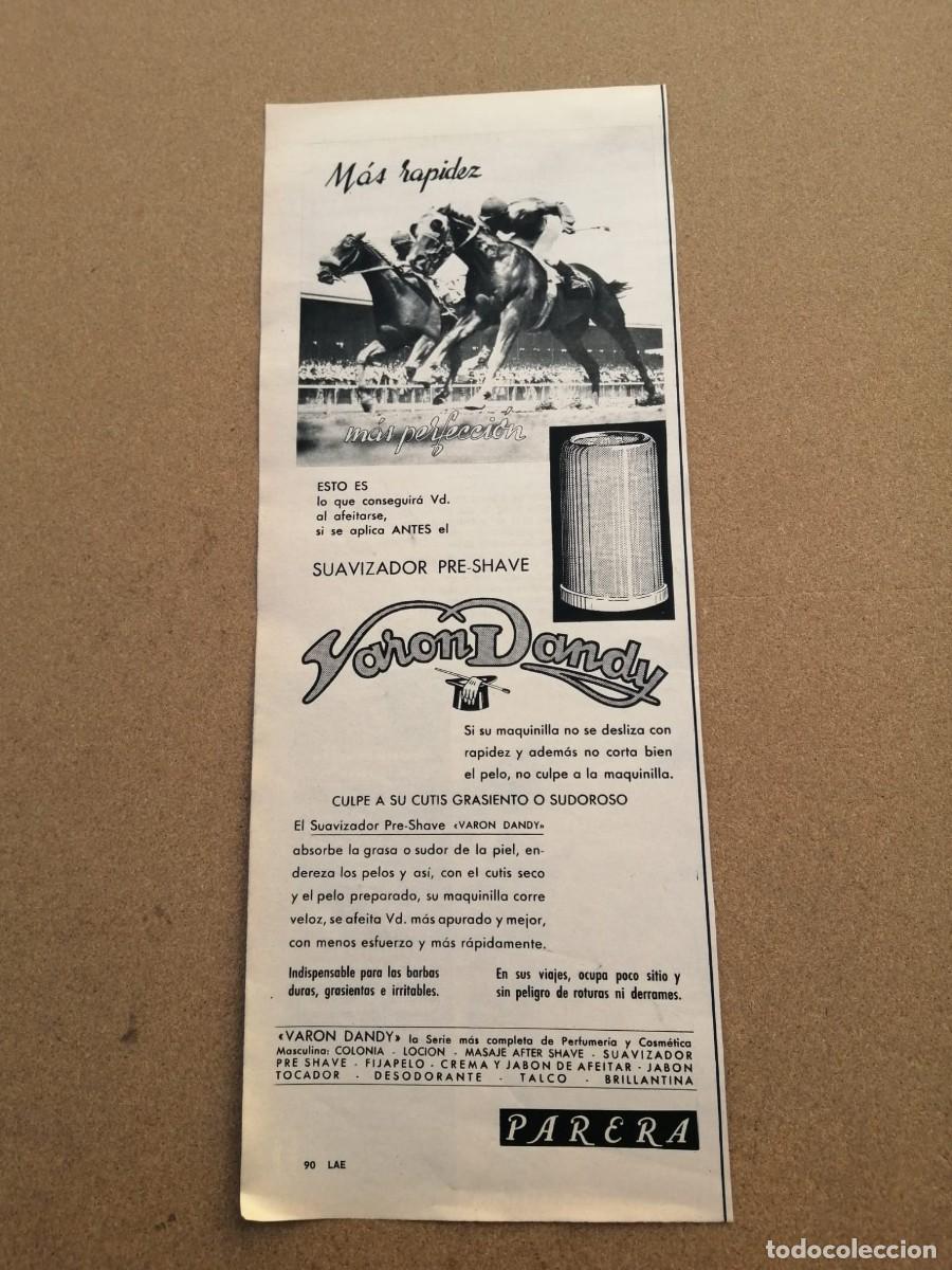 Otros Art&iacute;culos de Coleccionismo en Papel: ANUNCIO VARON DANDY.