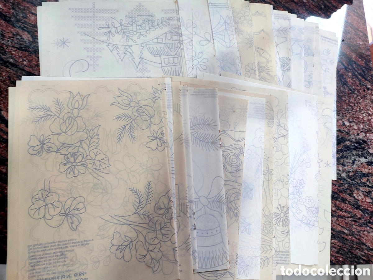 Otros Art&iacute;culos de Coleccionismo en Papel: 60 patrones bordado Burda vintage. (1)