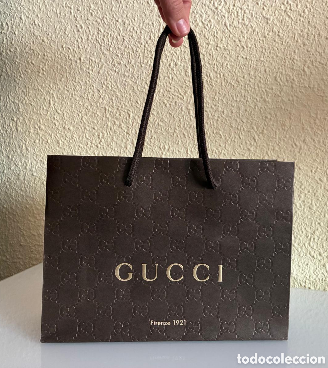 Otros Art&iacute;culos de Coleccionismo en Papel: Bolsa de papel Gucci