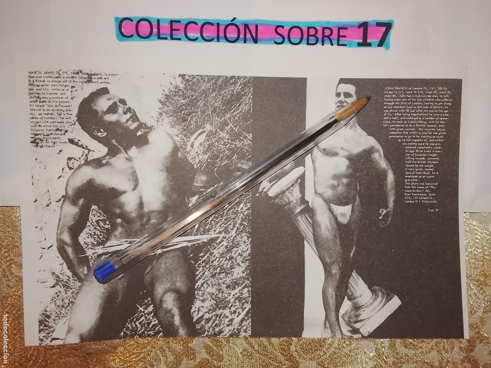 Sammelleidenschaft Andere Papierartikel: hoja tematica gay artistica fotografica o comic hombre erotico desnudos culturismo homo sexo EROTICA