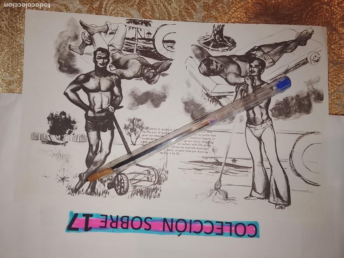 Outros artigos de papel: hoja tematica gay artistica fotografica o comic hombre erotico desnudos culturismo homo sexo EROTICA