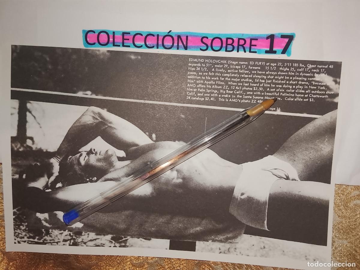 Sammelleidenschaft Andere Papierartikel: hoja tematica gay artistica fotografica o comic hombre erotico desnudos culturismo homo sexo EROTICA