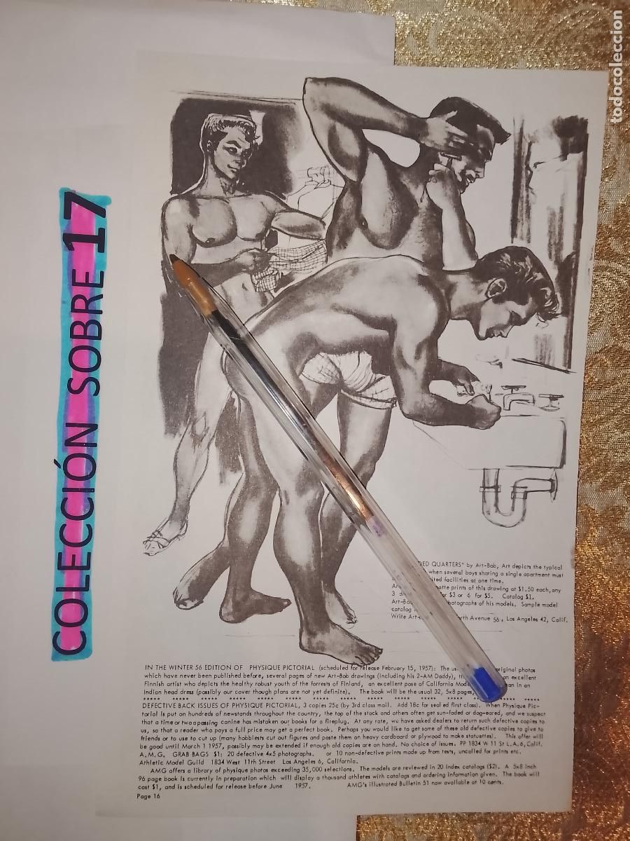 Outros artigos de papel: hoja tematica gay artistica fotografica o comic hombre erotico desnudos culturismo homo sexo EROTICA