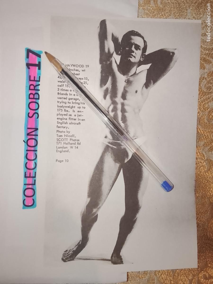 Sammelleidenschaft Andere Papierartikel: hoja tematica gay artistica fotografica o comic hombre erotico desnudos culturismo homo sexo EROTICA