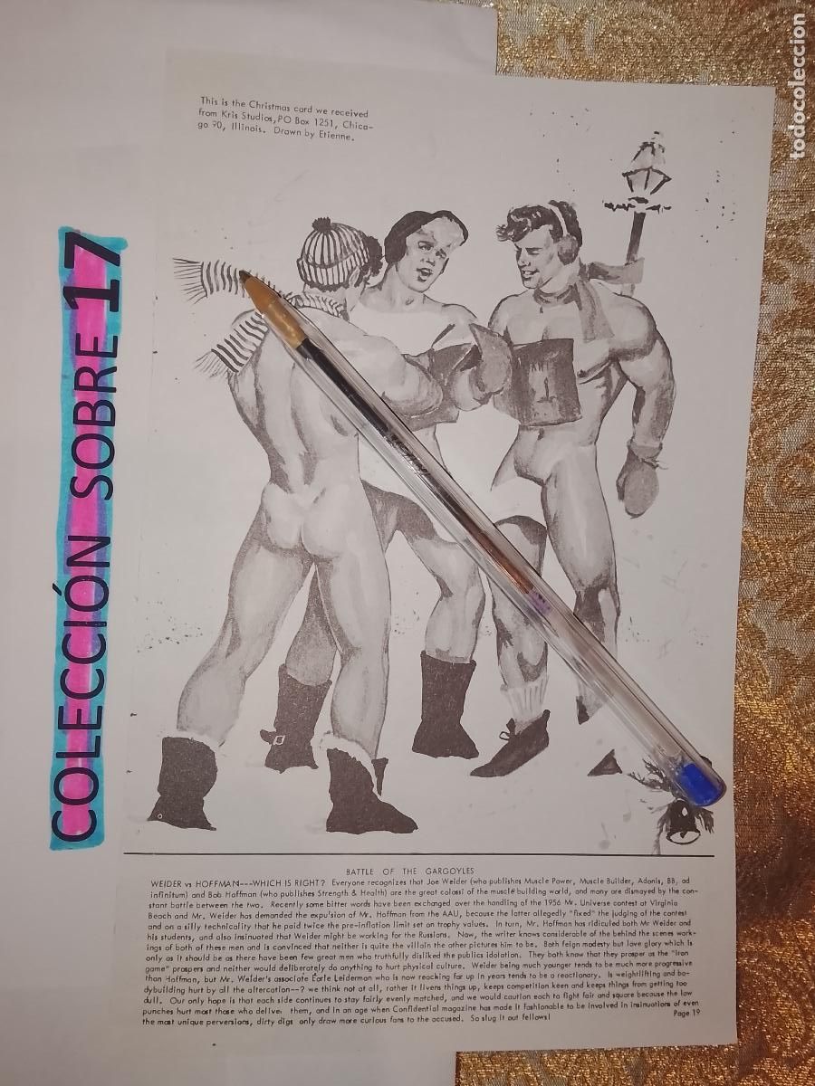 Outros artigos de papel: hoja tematica gay artistica fotografica o comic hombre erotico desnudos culturismo homo sexo EROTICA