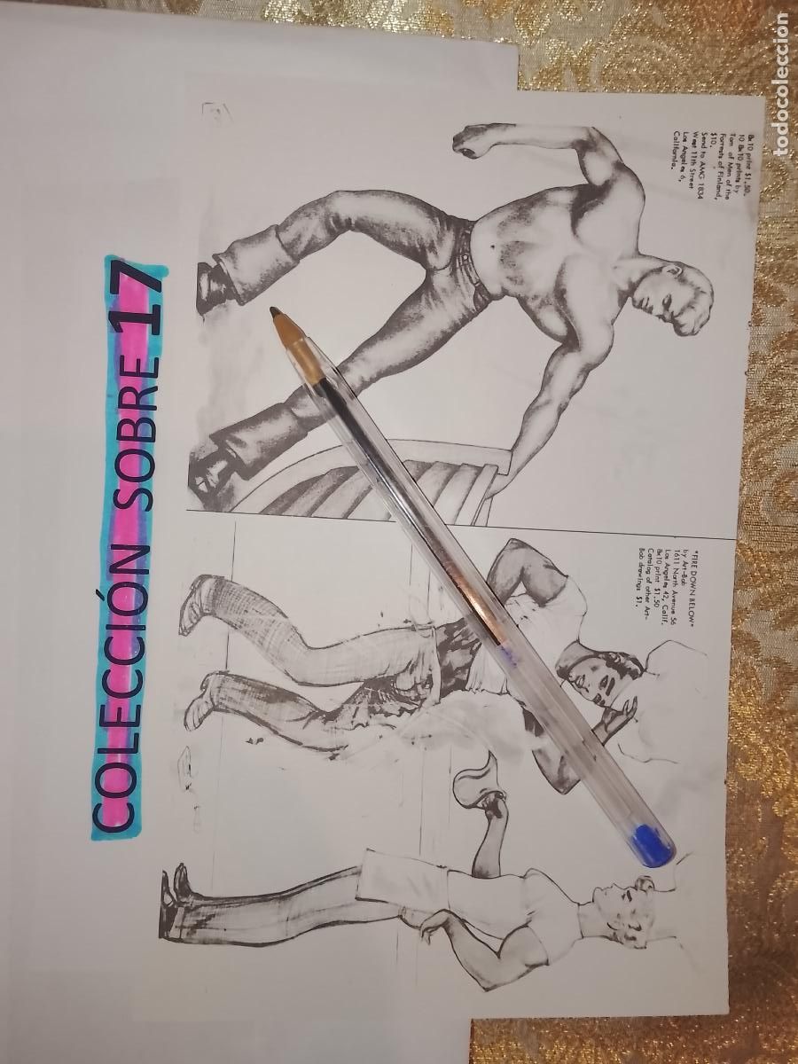 Outros artigos de papel: hoja tematica gay artistica fotografica o comic hombre erotico desnudos culturismo homo sexo EROTICA