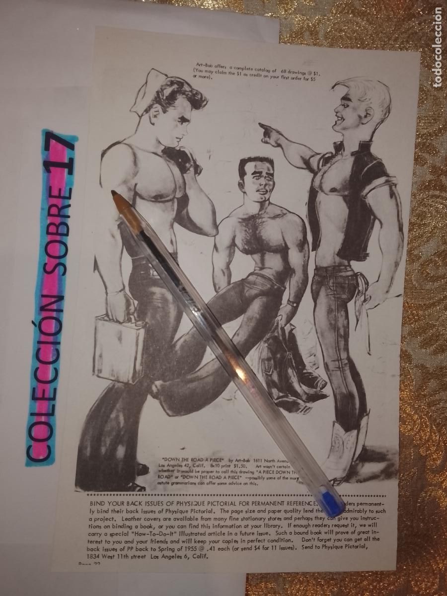 Outros artigos de papel: hoja tematica gay artistica fotografica o comic hombre erotico desnudos culturismo homo sexo EROTICA