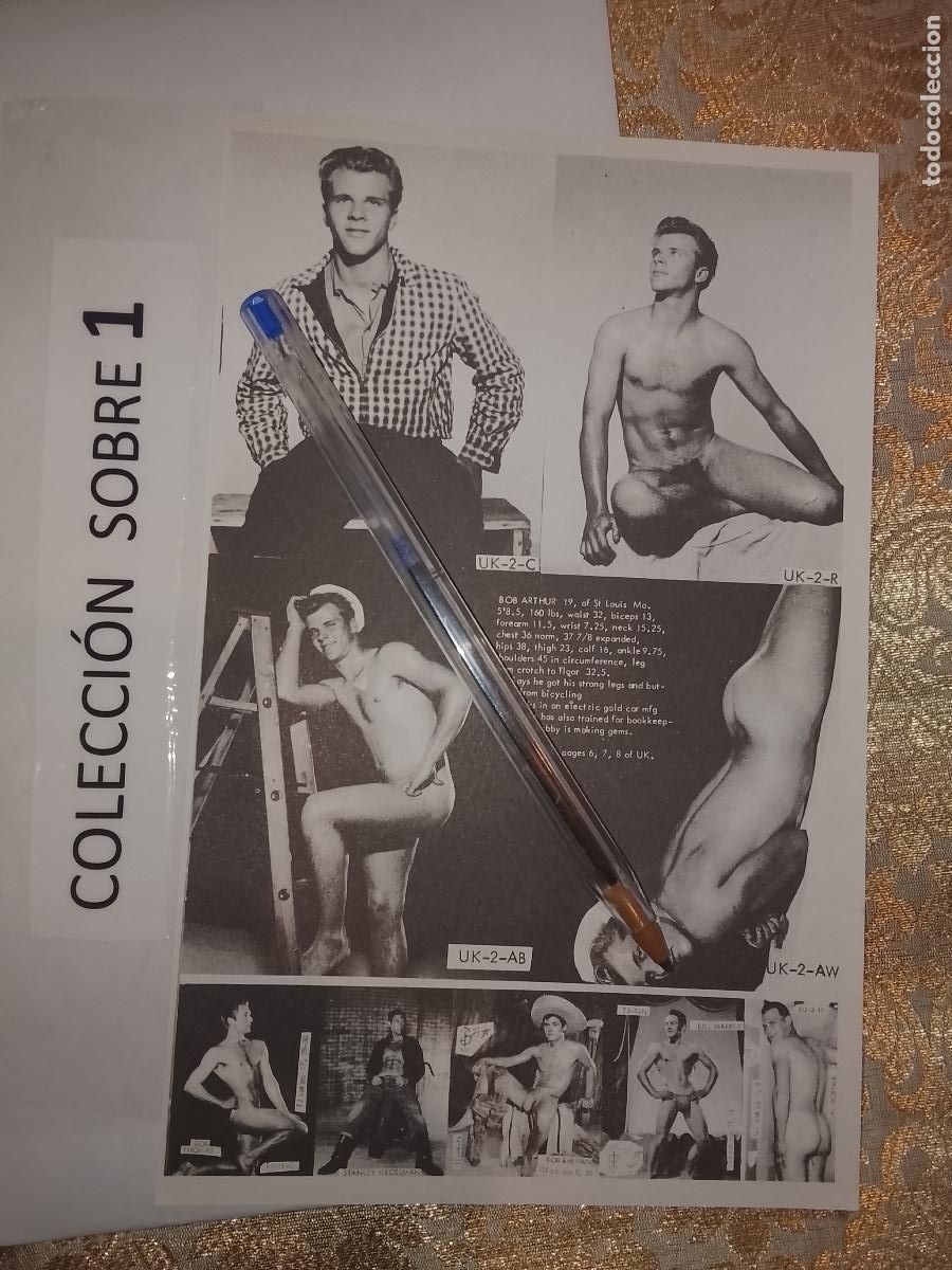Collectionnisme Papier divers: hoja tematica gay artistica fotografica o comic hombre erotico desnudos culturismo homo sexo EROTICA