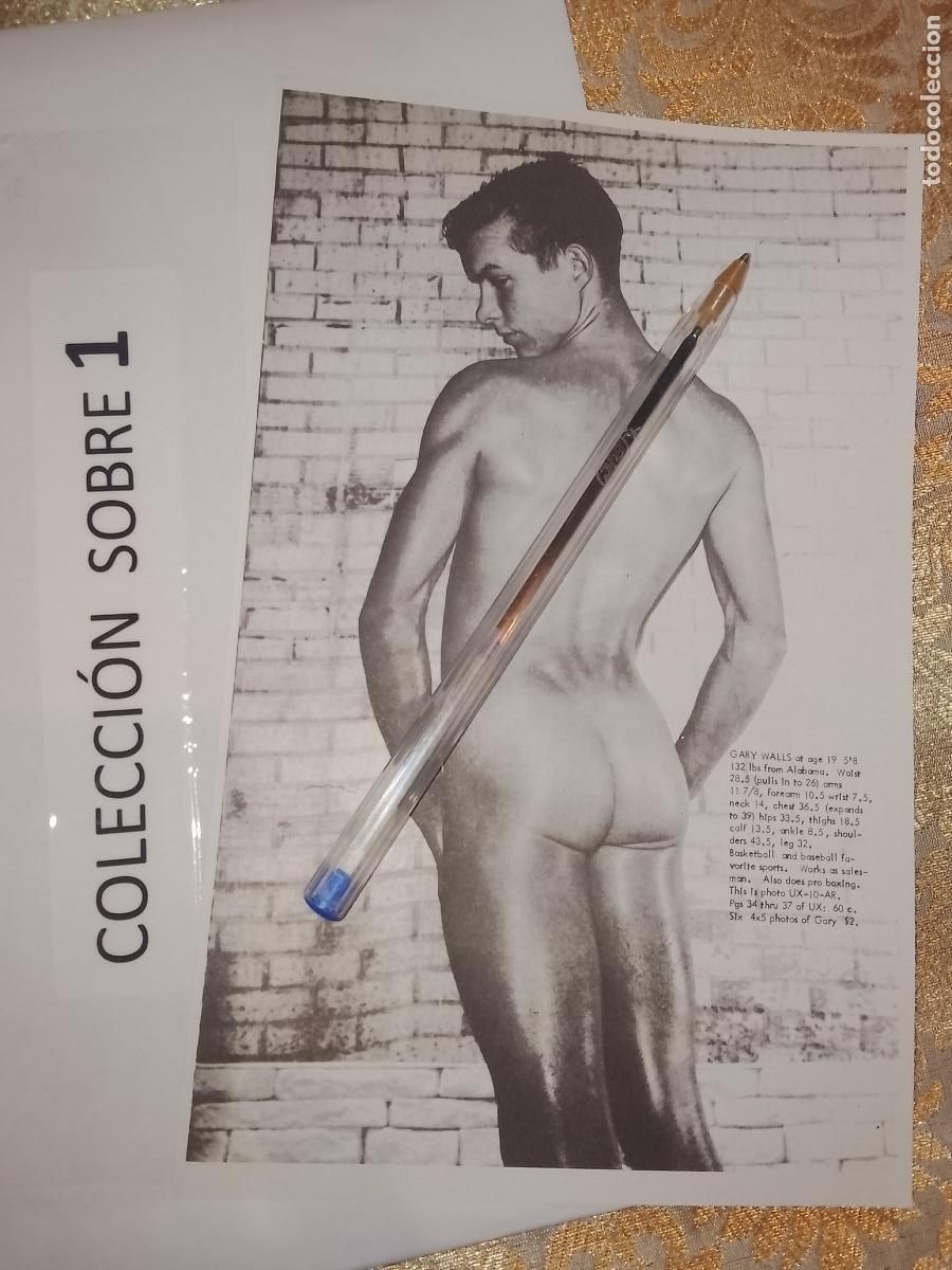 Collectionnisme Papier divers: hoja tematica gay artistica fotografica o comic hombre erotico desnudos culturismo homo sexo EROTICA
