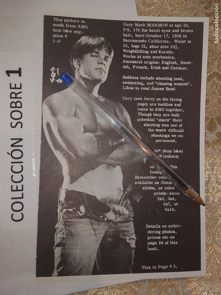 Collectionnisme Papier divers: hoja tematica gay artistica fotografica o comic hombre erotico desnudos culturismo homo sexo EROTICA