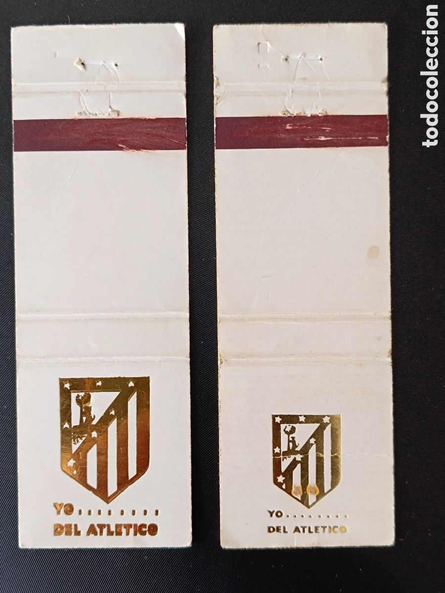Otros Art&iacute;culos de Coleccionismo en Papel: Carteritas cerillas - futbol - Atl&eacute;tico Madrid - antiguo escudo