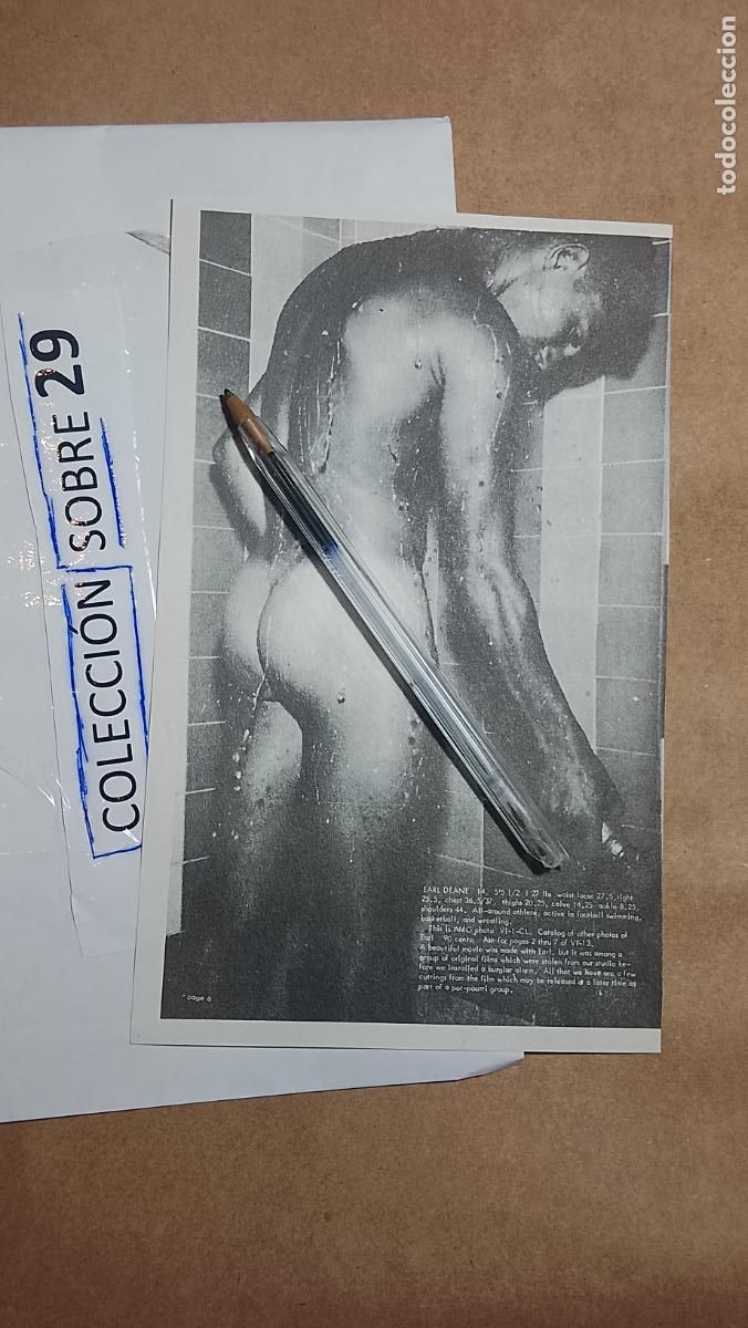 Altri oggetti di carta: hoja tematica gay artistica fotografica o comic hombre erotico desnudos culturismo homo sexo EROTICA