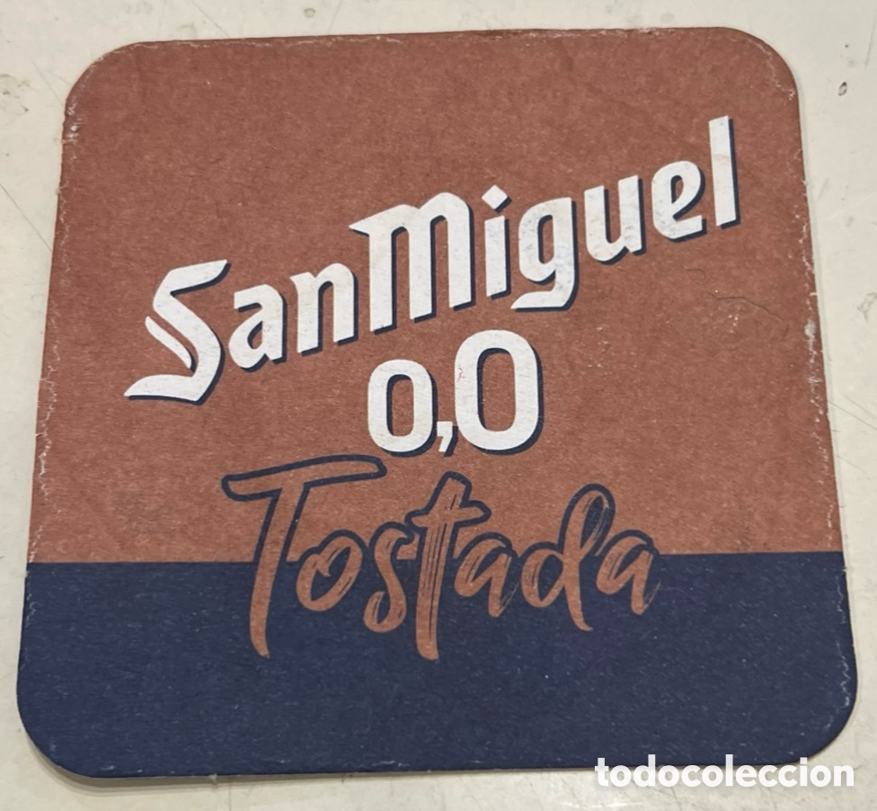 Otros Art&iacute;culos de Coleccionismo en Papel: Posavasos. Cerveza SAN MIGUEL. Tostada 0,0.