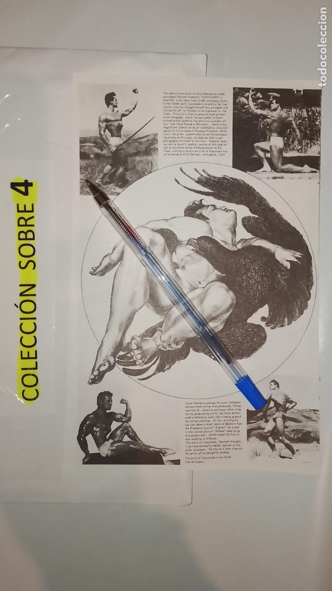 Collectionnisme Papier divers: hoja tematica gay artistica fotografica o comic hombre erotico desnudos culturismo homo sexo EROTICA